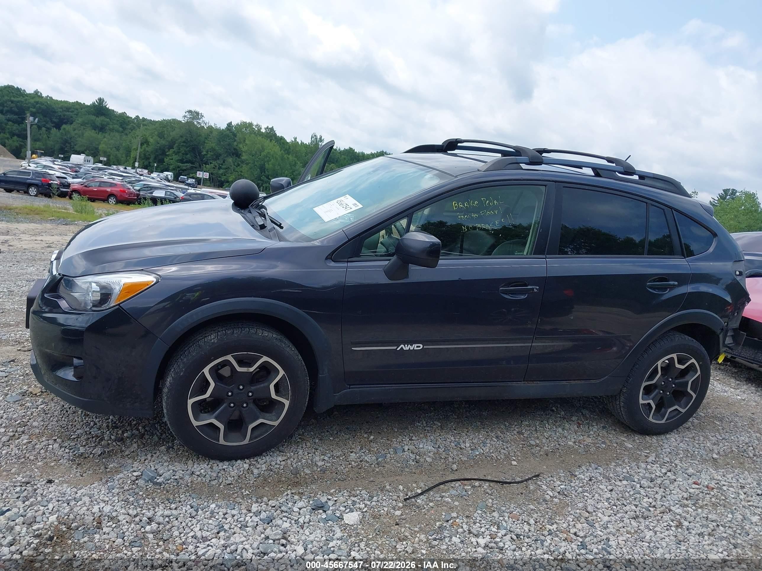 2013 Subaru Xv Crosstrek 2.0i Limited Black vin: JF2GPAGC5D2886487