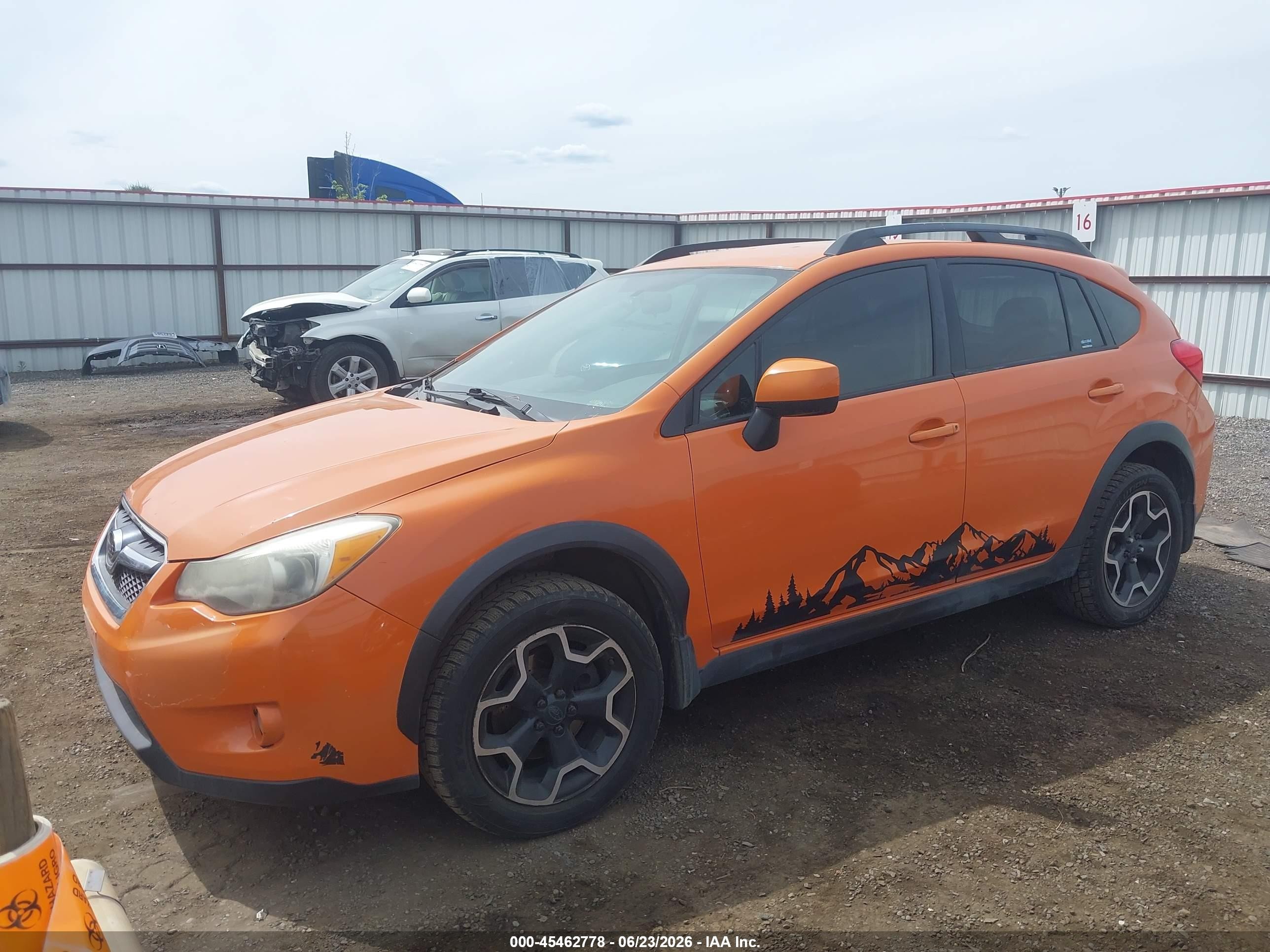 2014 Subaru Xv Crosstrek 2.0i Limited Orange vin: JF2GPAGC5E8251591