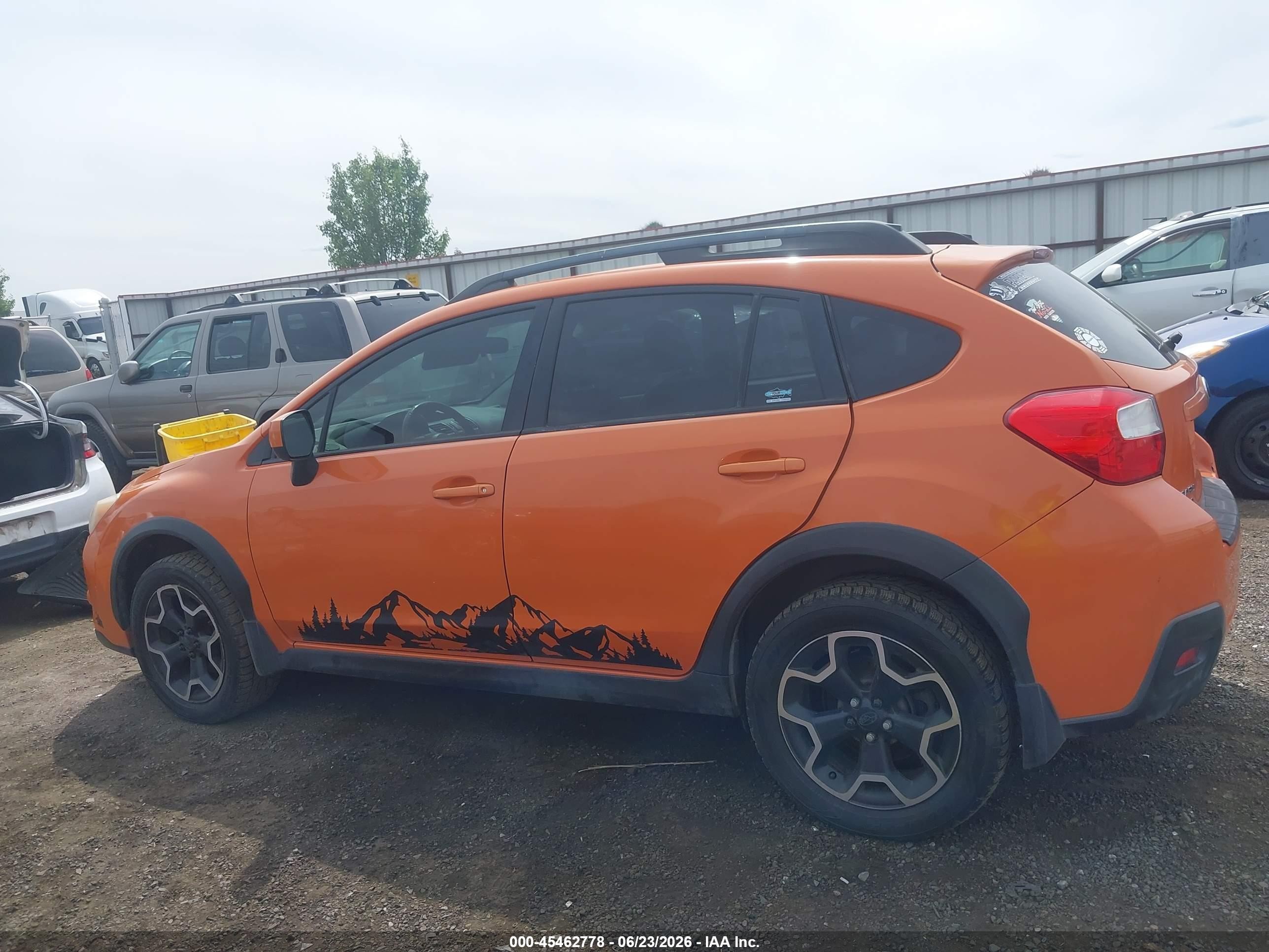 2014 Subaru Xv Crosstrek 2.0i Limited Orange vin: JF2GPAGC5E8251591