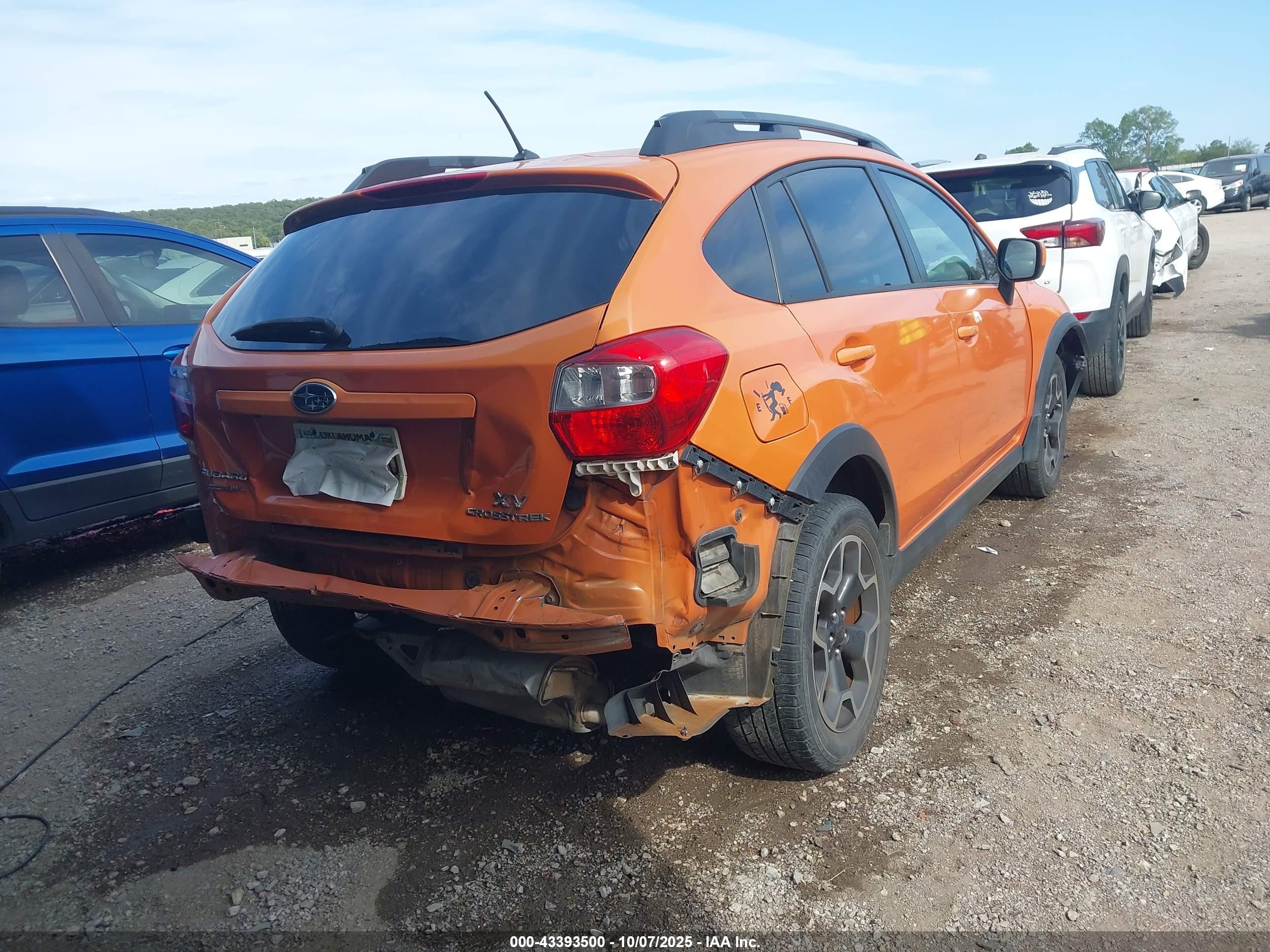 2014 Subaru Xv Crosstrek 2.0i Limited Orange vin: JF2GPAGC5E8285921