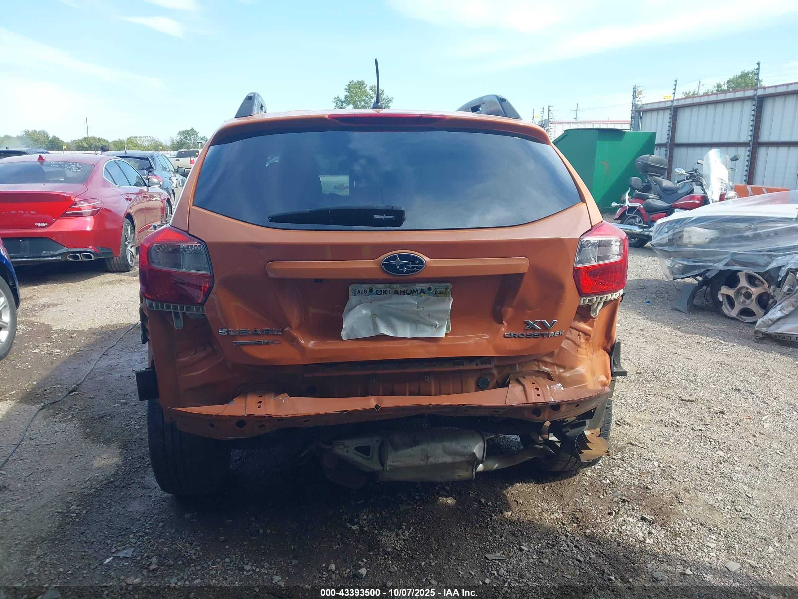 2014 Subaru Xv Crosstrek 2.0i Limited Orange vin: JF2GPAGC5E8285921