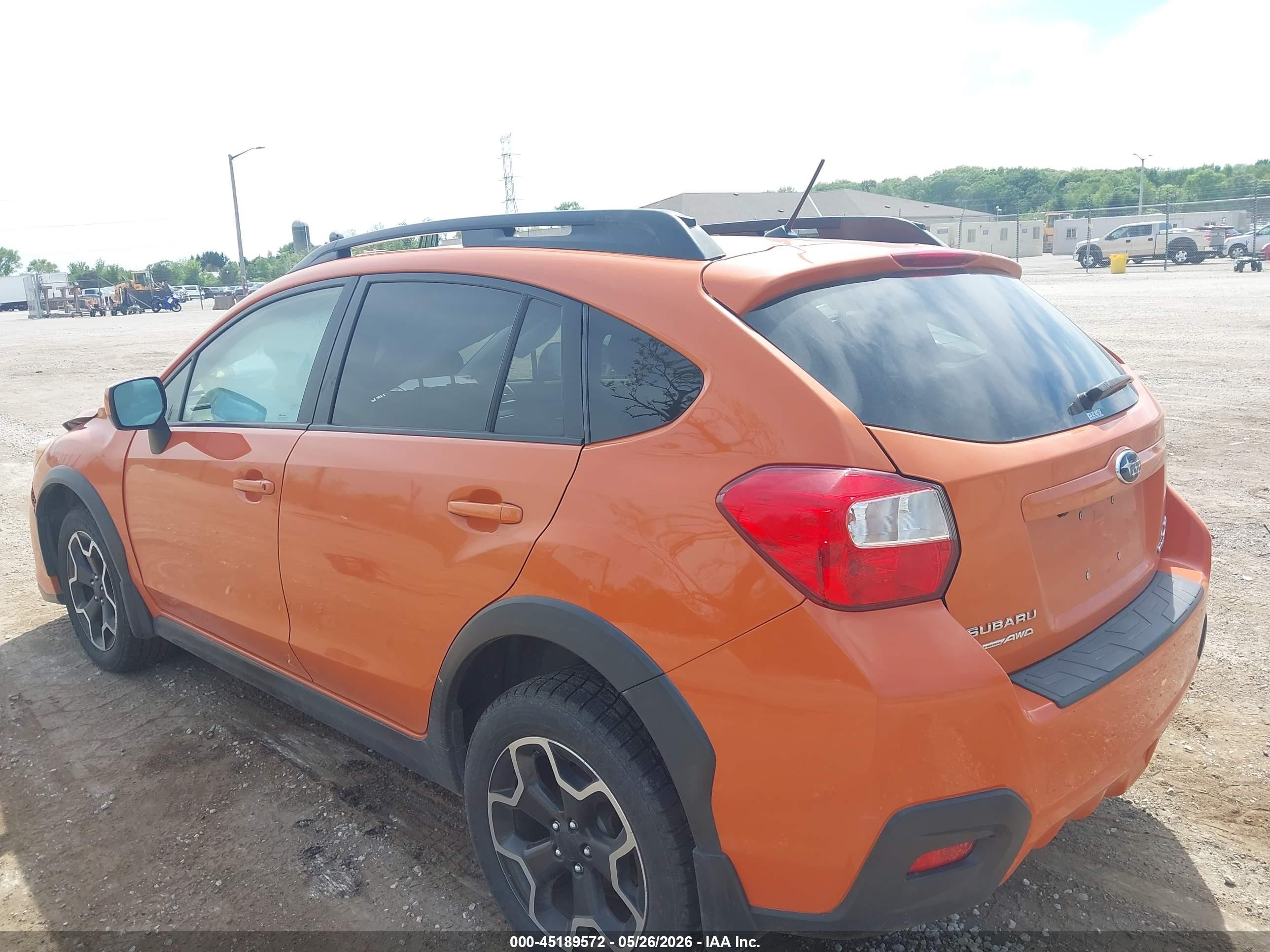 2014 Subaru Xv Crosstrek 2.0i Limited Orange vin: JF2GPAGC5E8293131