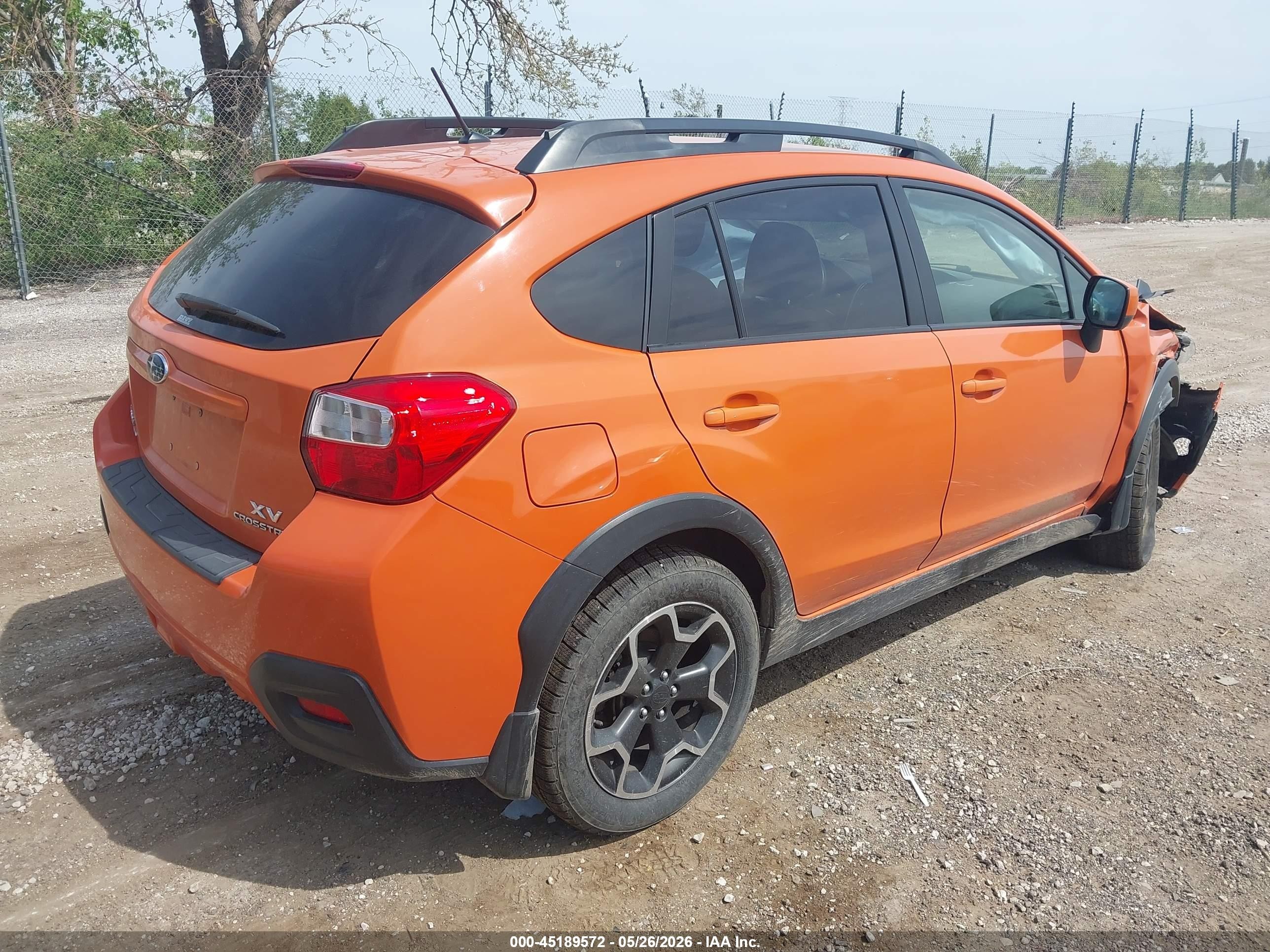 2014 Subaru Xv Crosstrek 2.0i Limited Orange vin: JF2GPAGC5E8293131