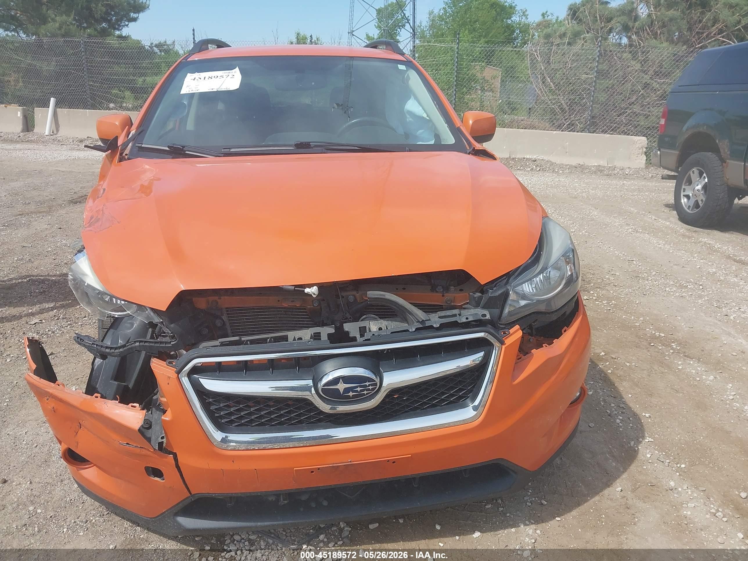 2014 Subaru Xv Crosstrek 2.0i Limited Orange vin: JF2GPAGC5E8293131