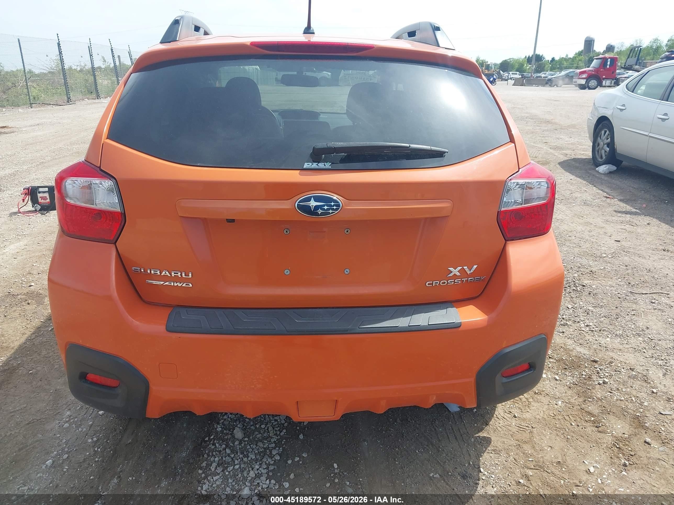 2014 Subaru Xv Crosstrek 2.0i Limited Orange vin: JF2GPAGC5E8293131