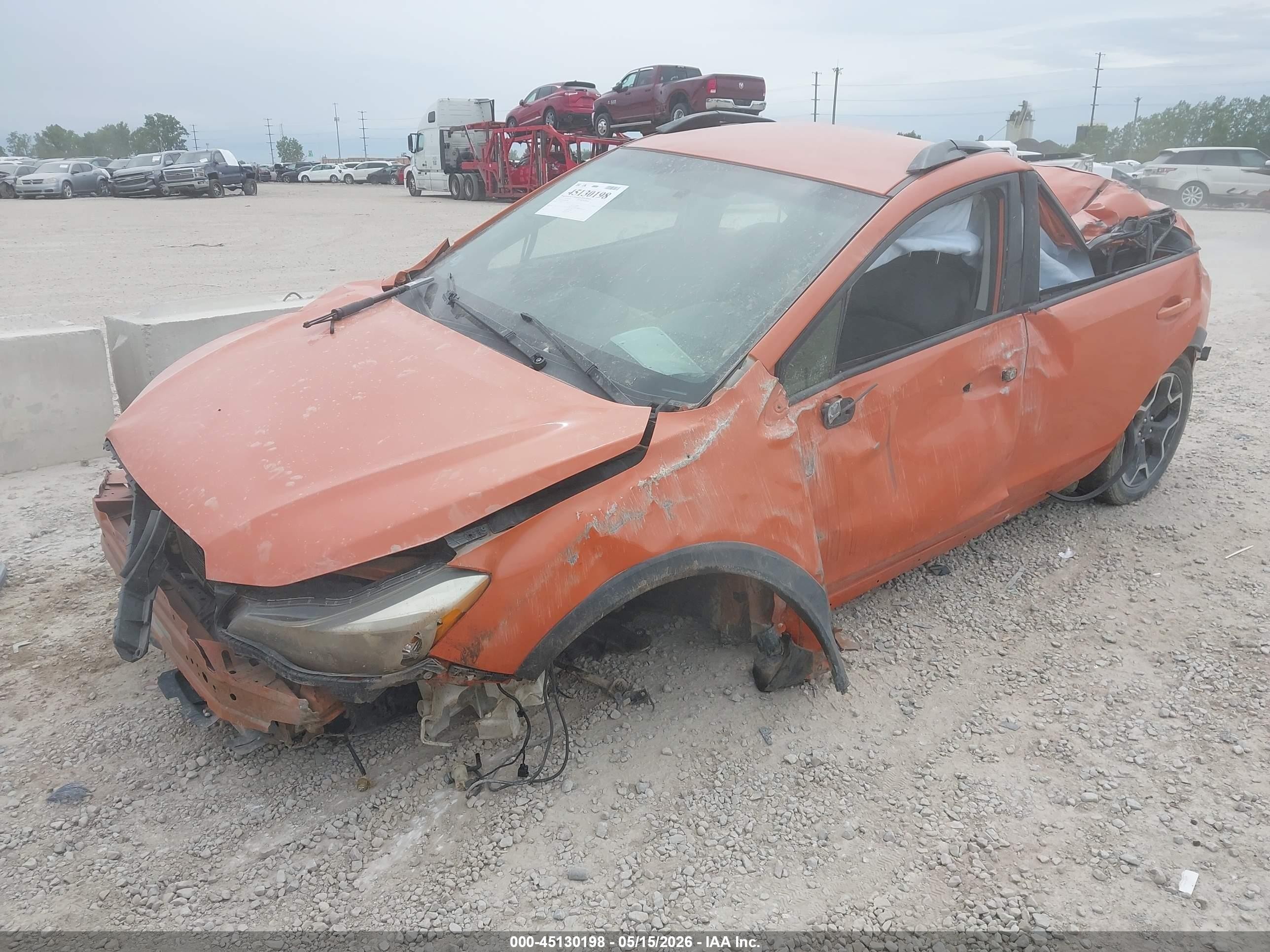 2014 Subaru Xv Crosstrek 2.0i Limited Orange vin: JF2GPAGC5E8307884