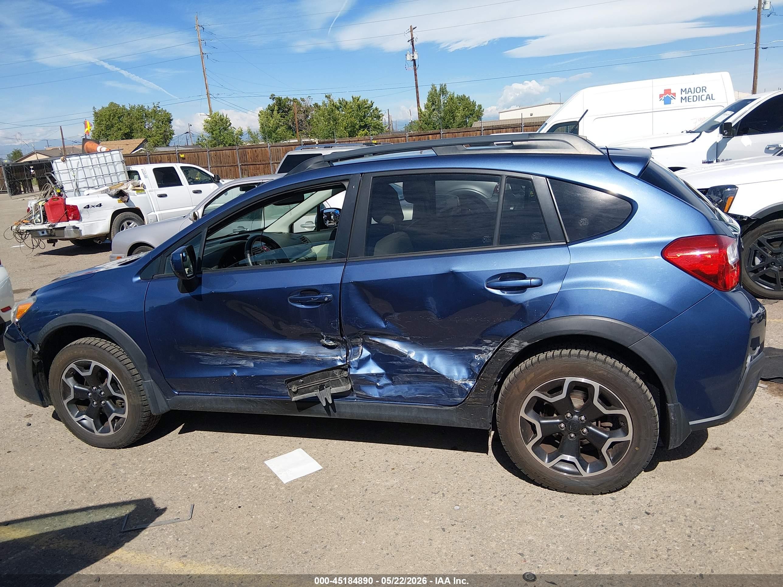 2013 Subaru Xv Crosstrek 2.0i Limited Dark Blue vin: JF2GPAGC6D2898275