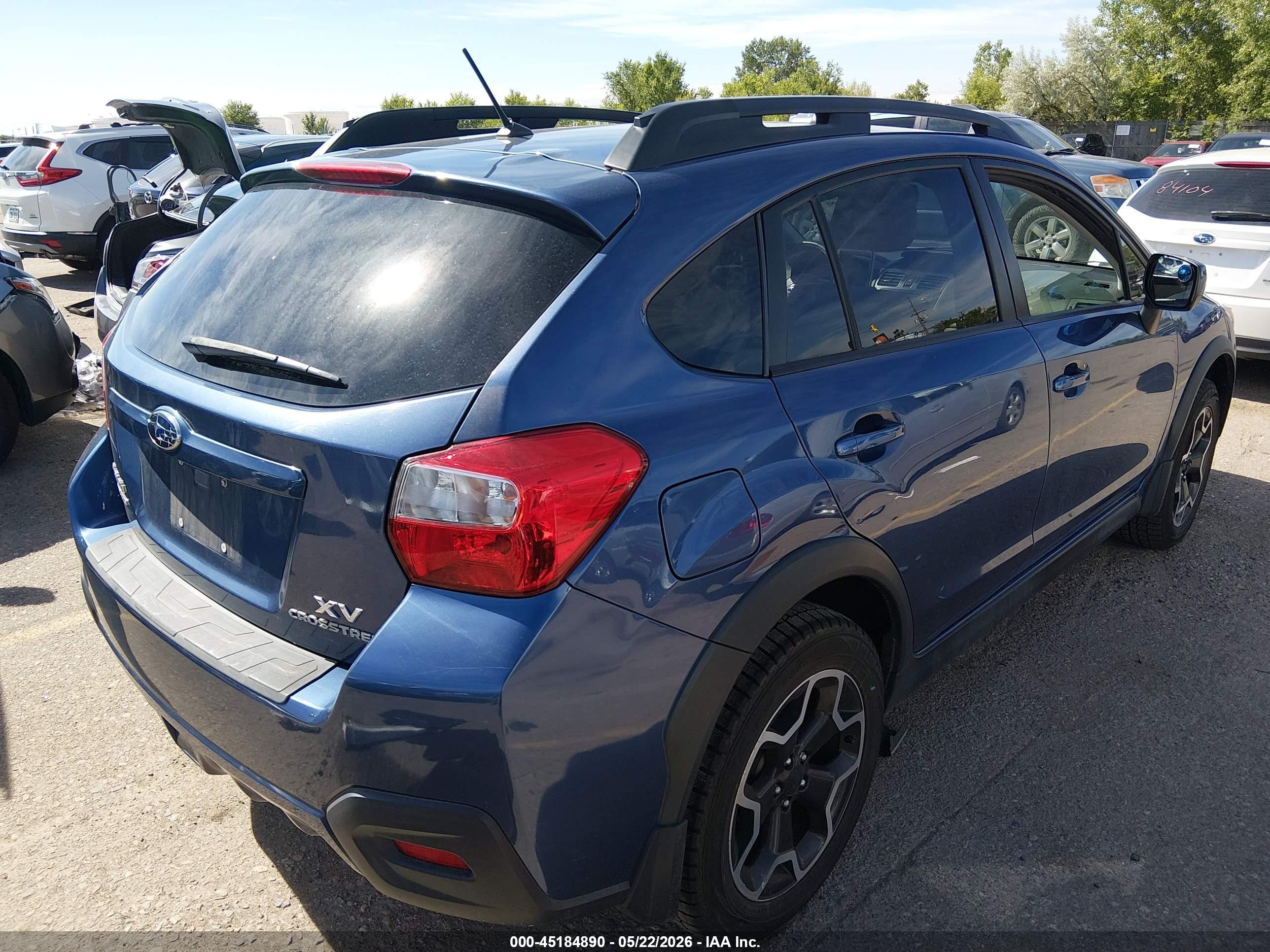2013 Subaru Xv Crosstrek 2.0i Limited Dark Blue vin: JF2GPAGC6D2898275