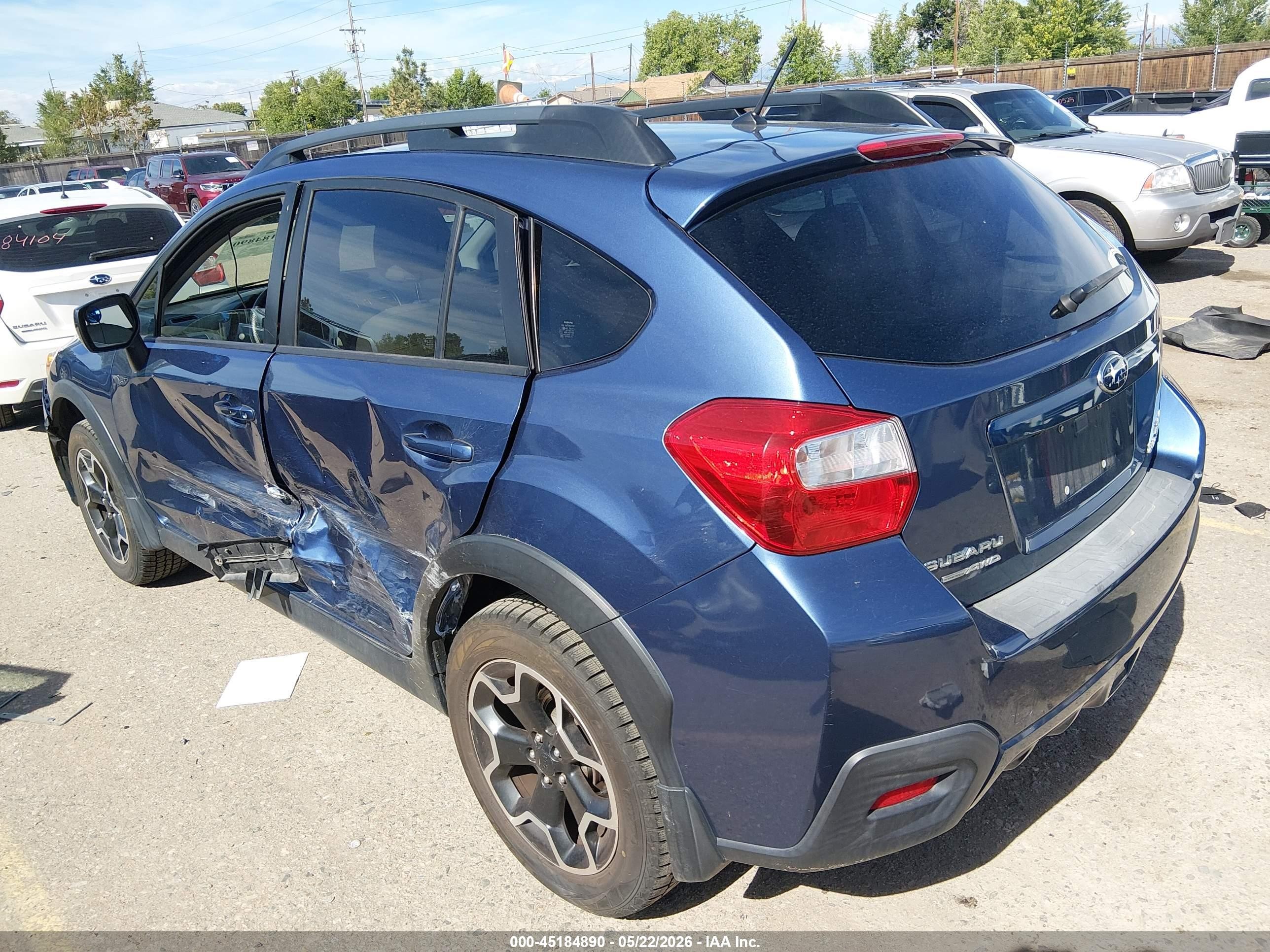 2013 Subaru Xv Crosstrek 2.0i Limited Dark Blue vin: JF2GPAGC6D2898275