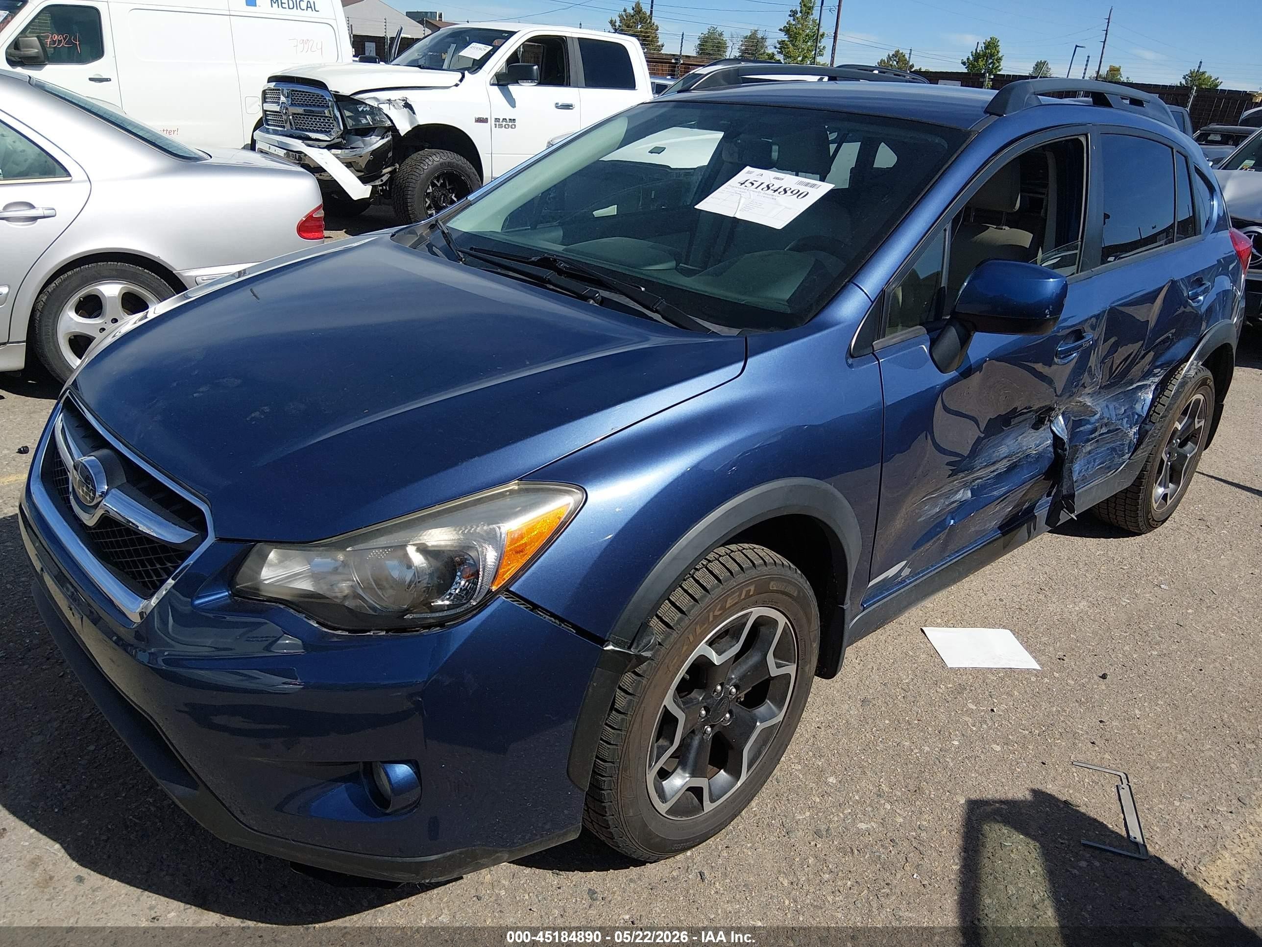 2013 Subaru Xv Crosstrek 2.0i Limited Dark Blue vin: JF2GPAGC6D2898275