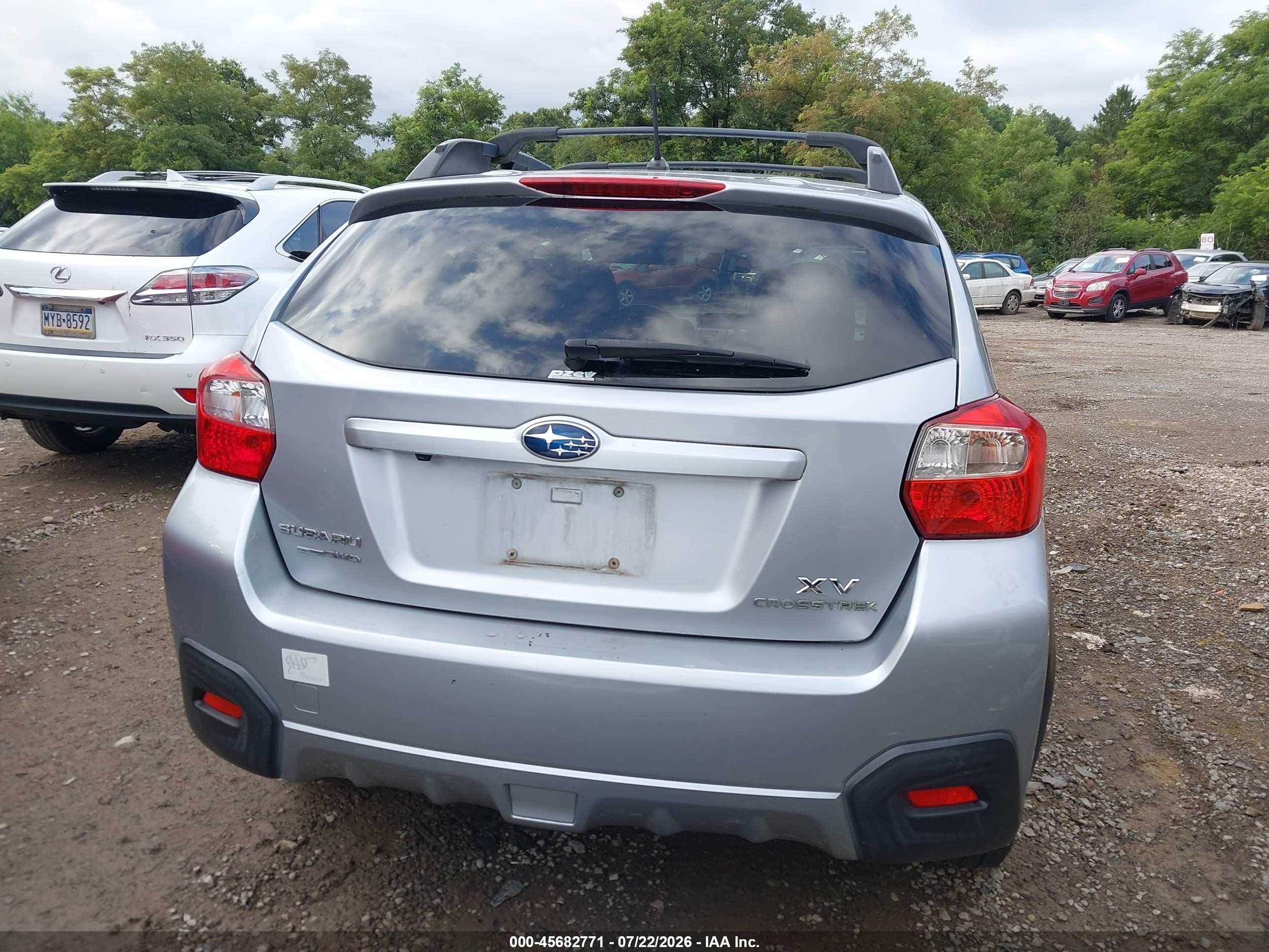 2014 Subaru Xv Crosstrek 2.0i Limited Light Blue vin: JF2GPAGC6E8265967