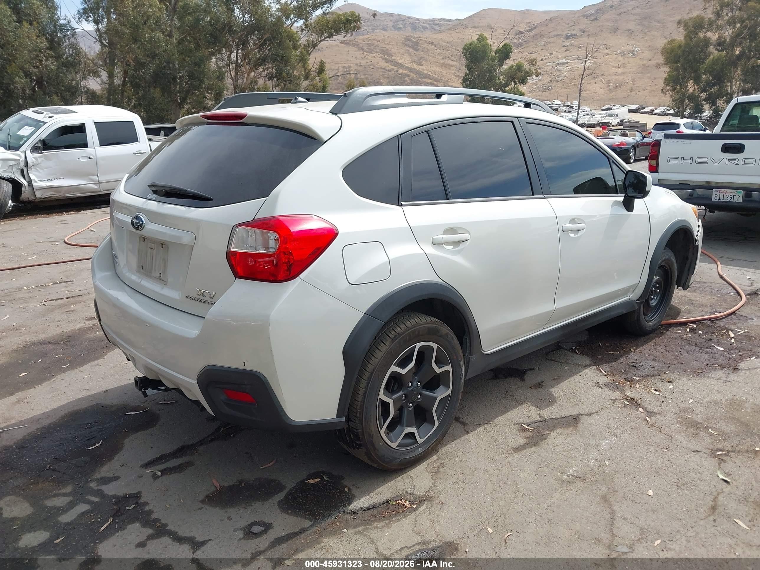 2014 Subaru Xv Crosstrek 2.0i Limited Белый vin: JF2GPAGC6E8346662