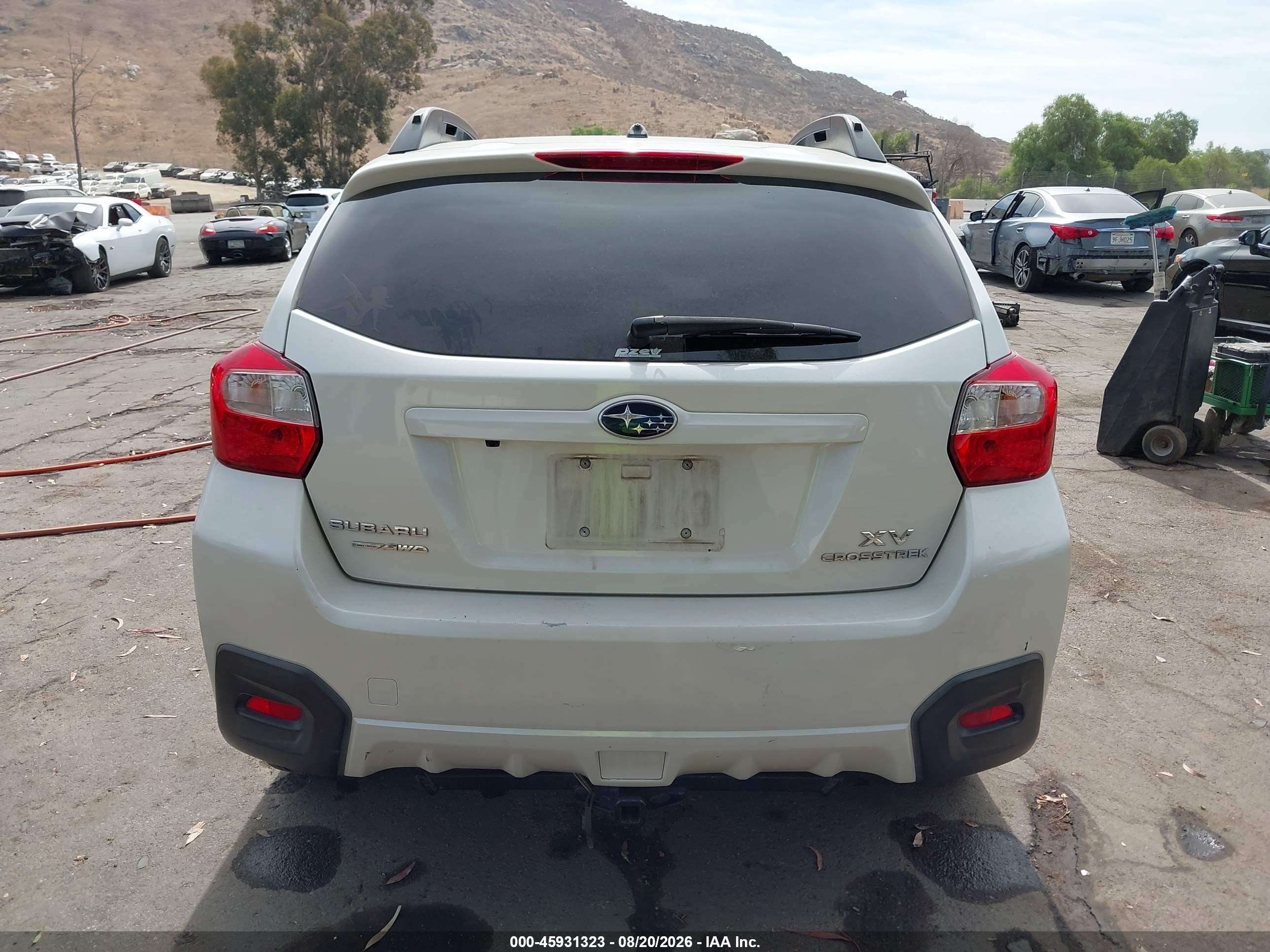 2014 Subaru Xv Crosstrek 2.0i Limited Белый vin: JF2GPAGC6E8346662