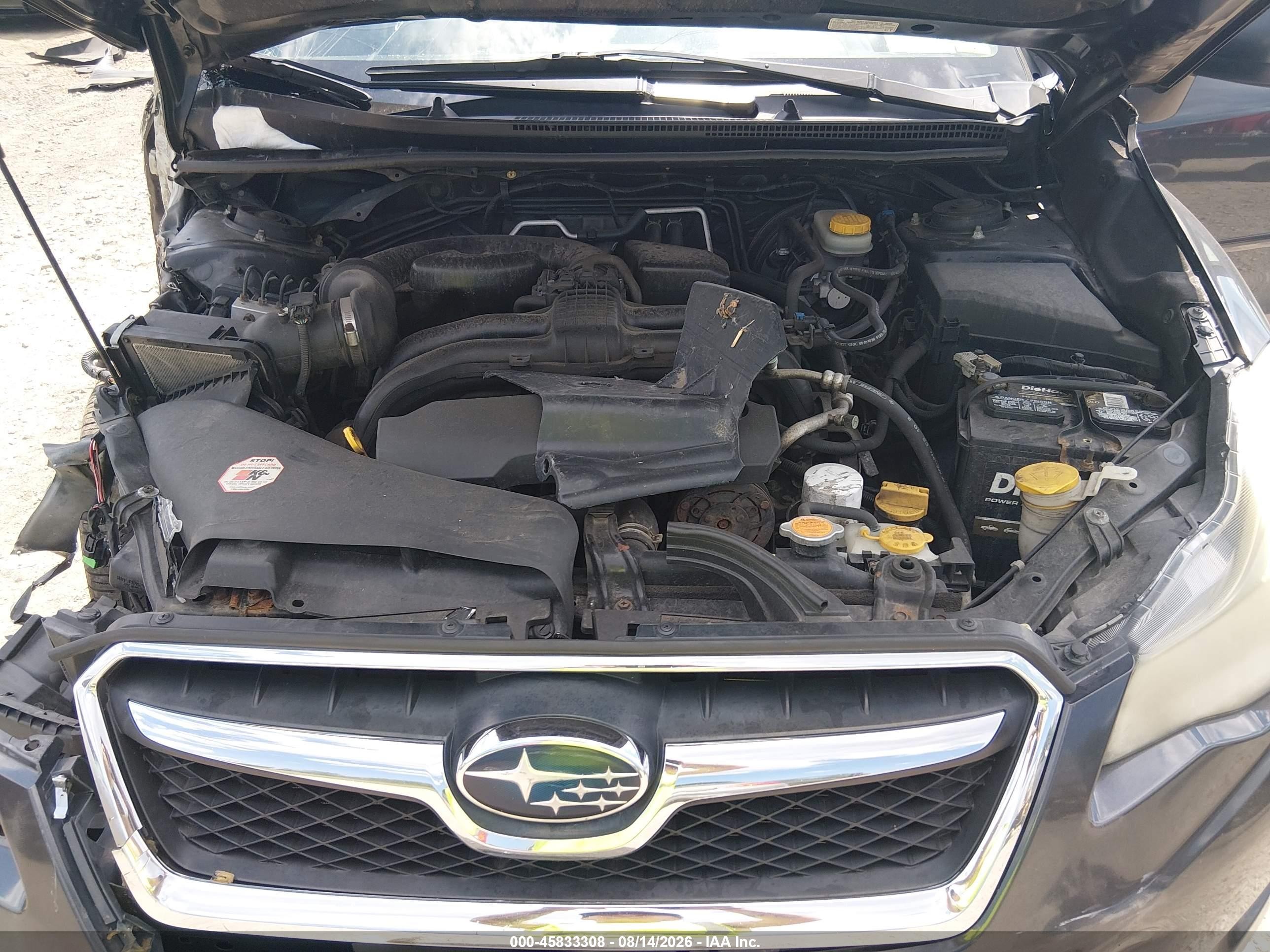 2014 Subaru Xv Crosstrek 2.0i Limited Gray vin: JF2GPAGC7E8204336