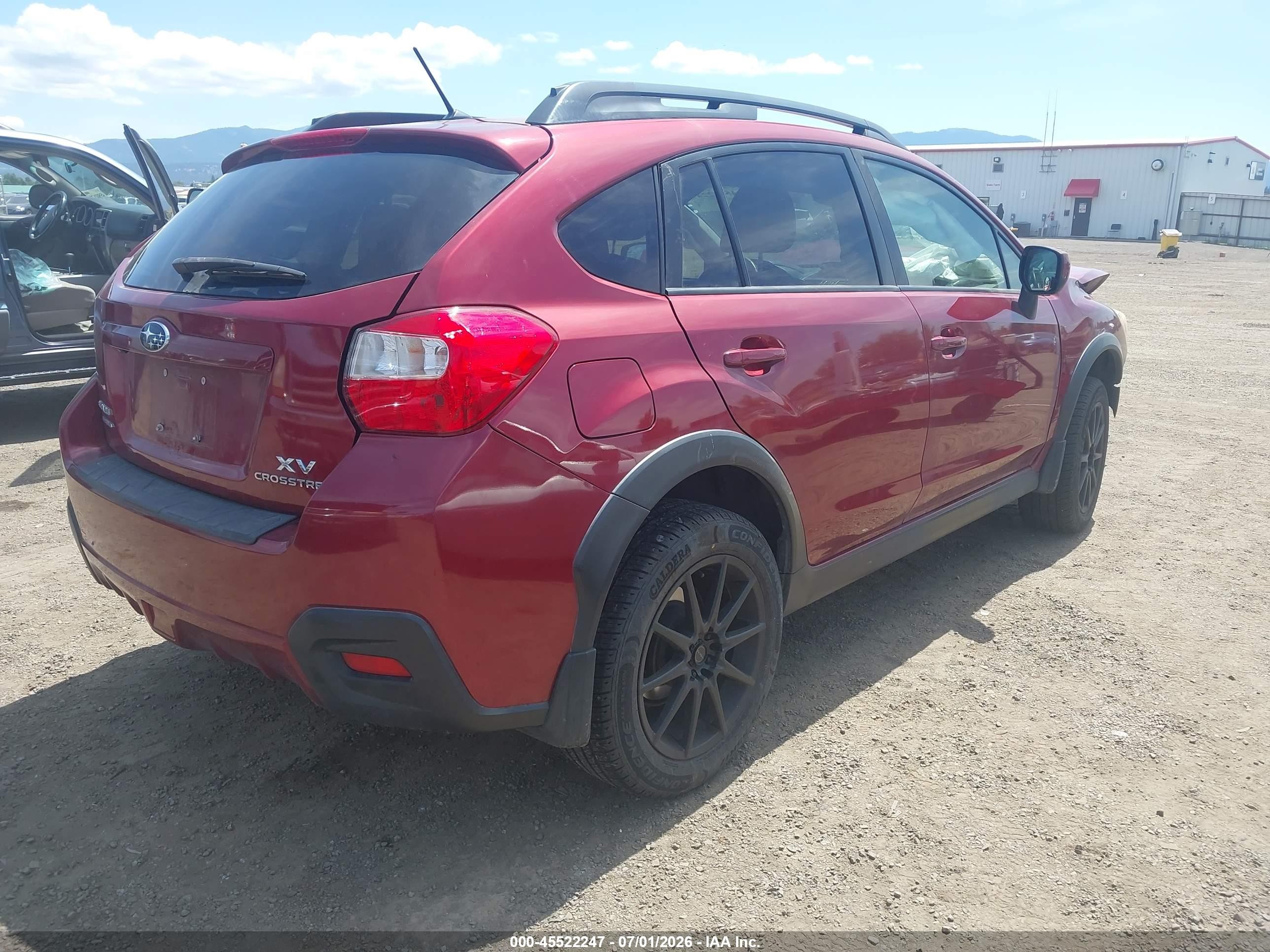 2014 Subaru Xv Crosstrek 2.0i Limited Burgundy vin: JF2GPAGC7EH341650