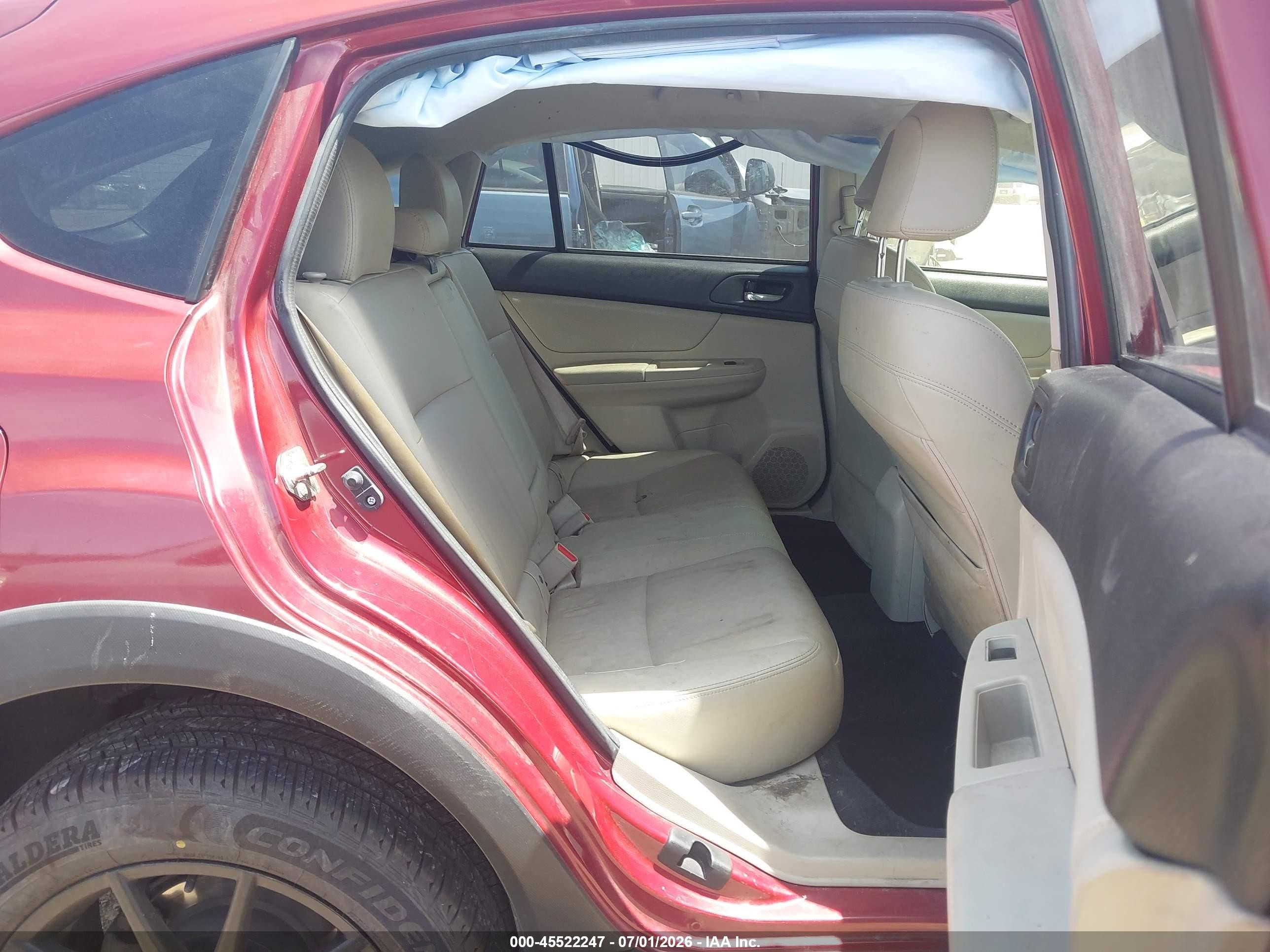 2014 Subaru Xv Crosstrek 2.0i Limited Burgundy vin: JF2GPAGC7EH341650