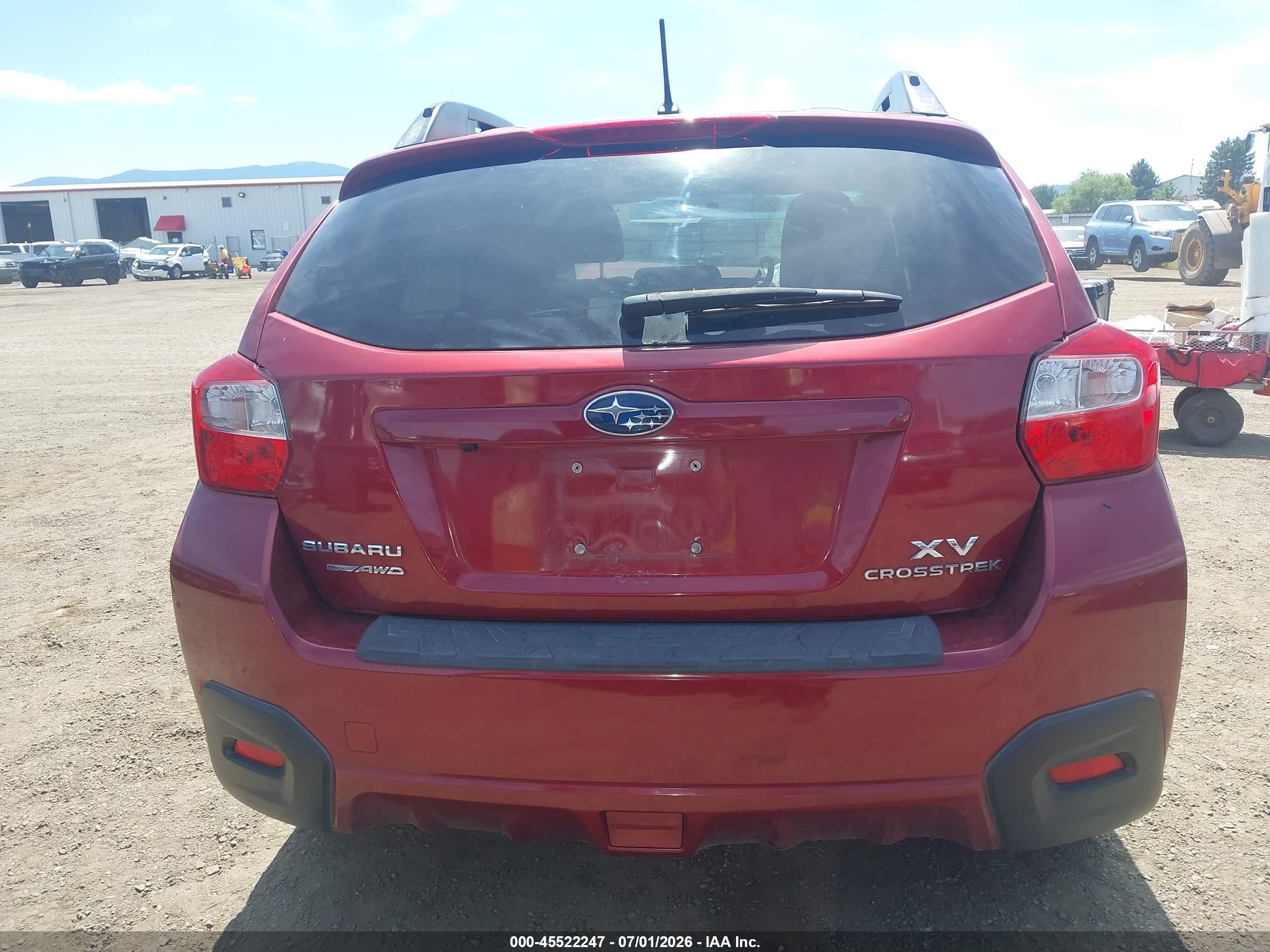 2014 Subaru Xv Crosstrek 2.0i Limited Burgundy vin: JF2GPAGC7EH341650