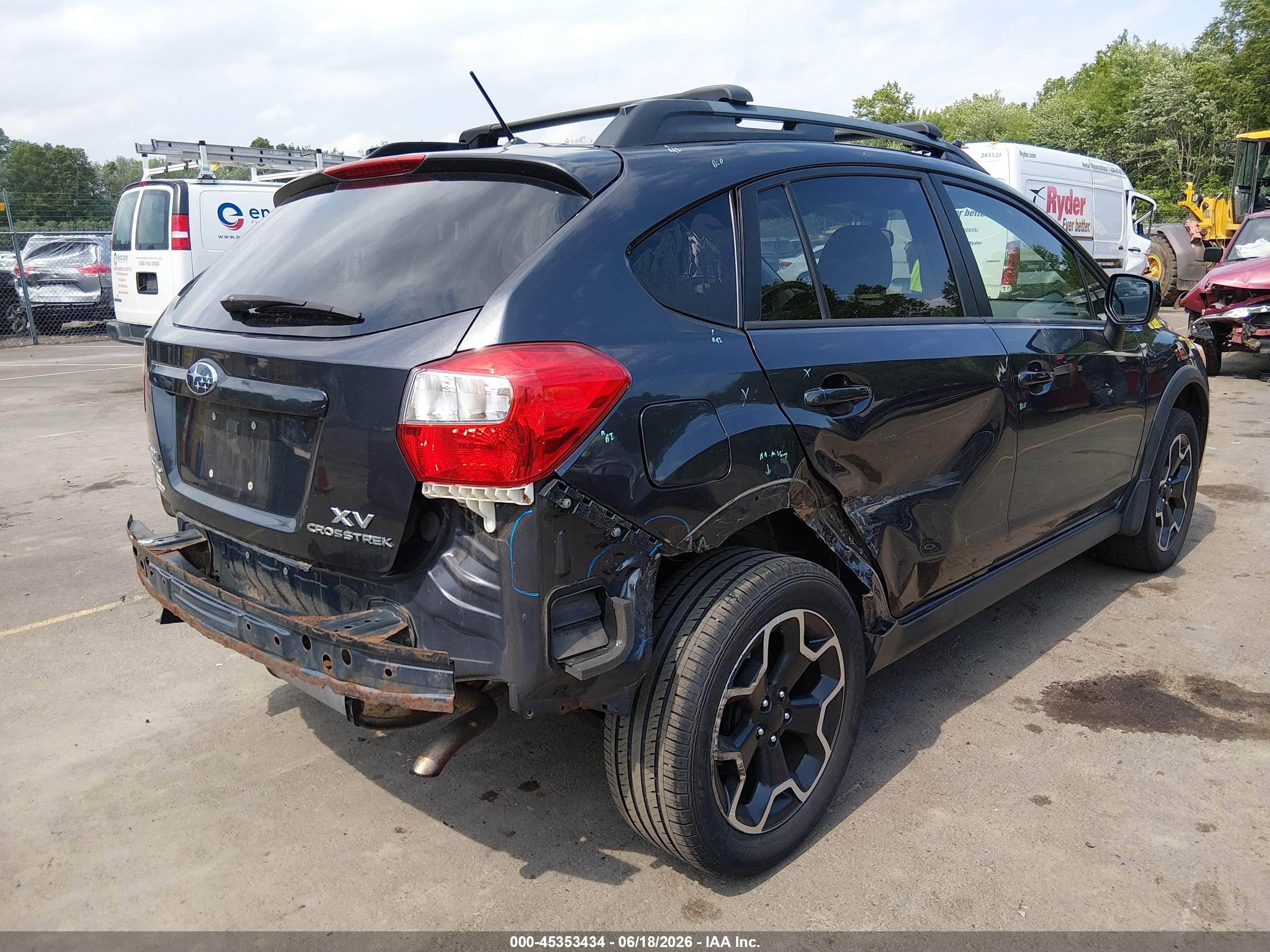 2013 Subaru Xv Crosstrek 2.0i Limited Gray vin: JF2GPAGC8D2897581