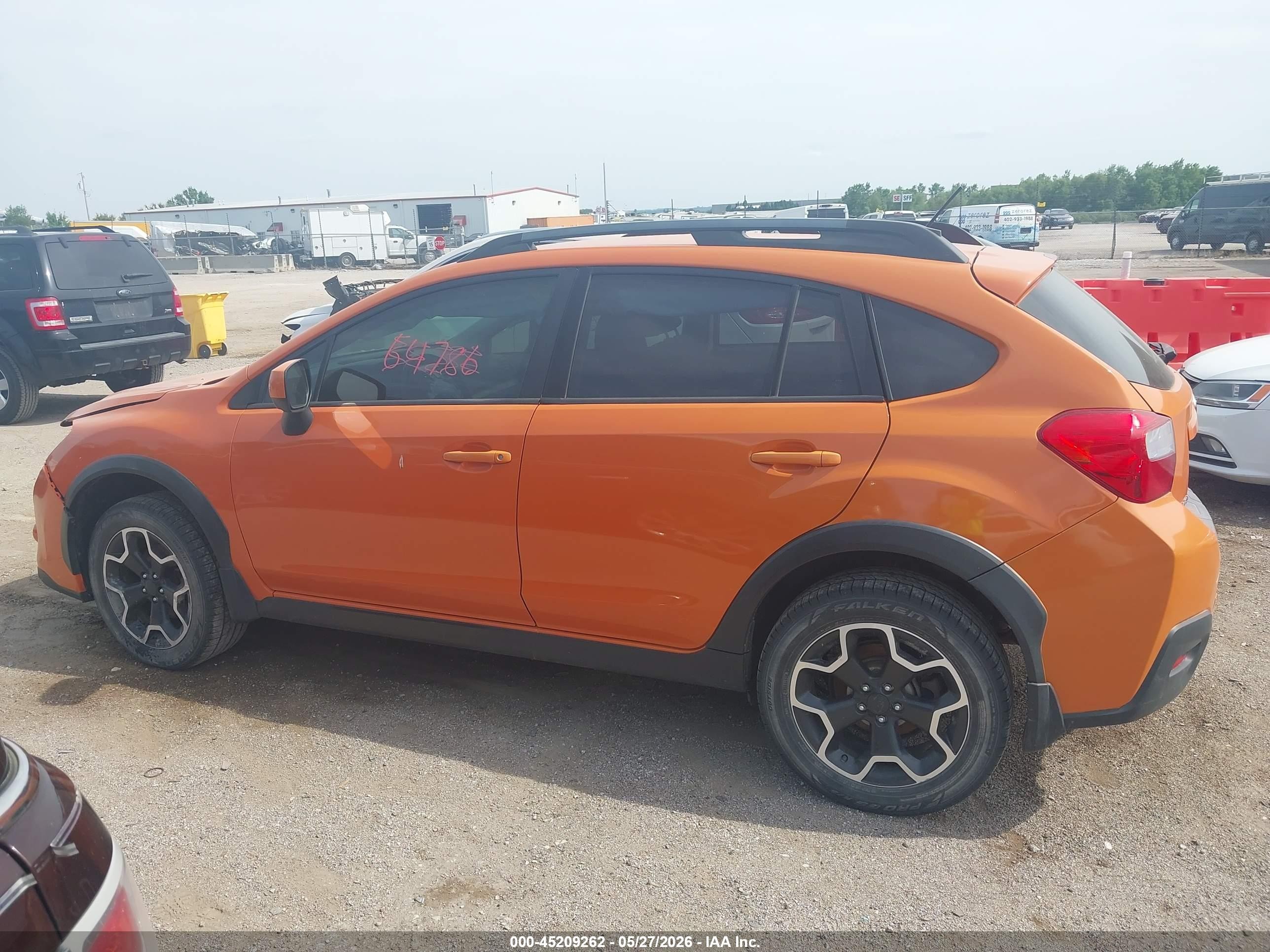 2014 Subaru Xv Crosstrek 2.0i Limited Orange vin: JF2GPAGC8E8281054