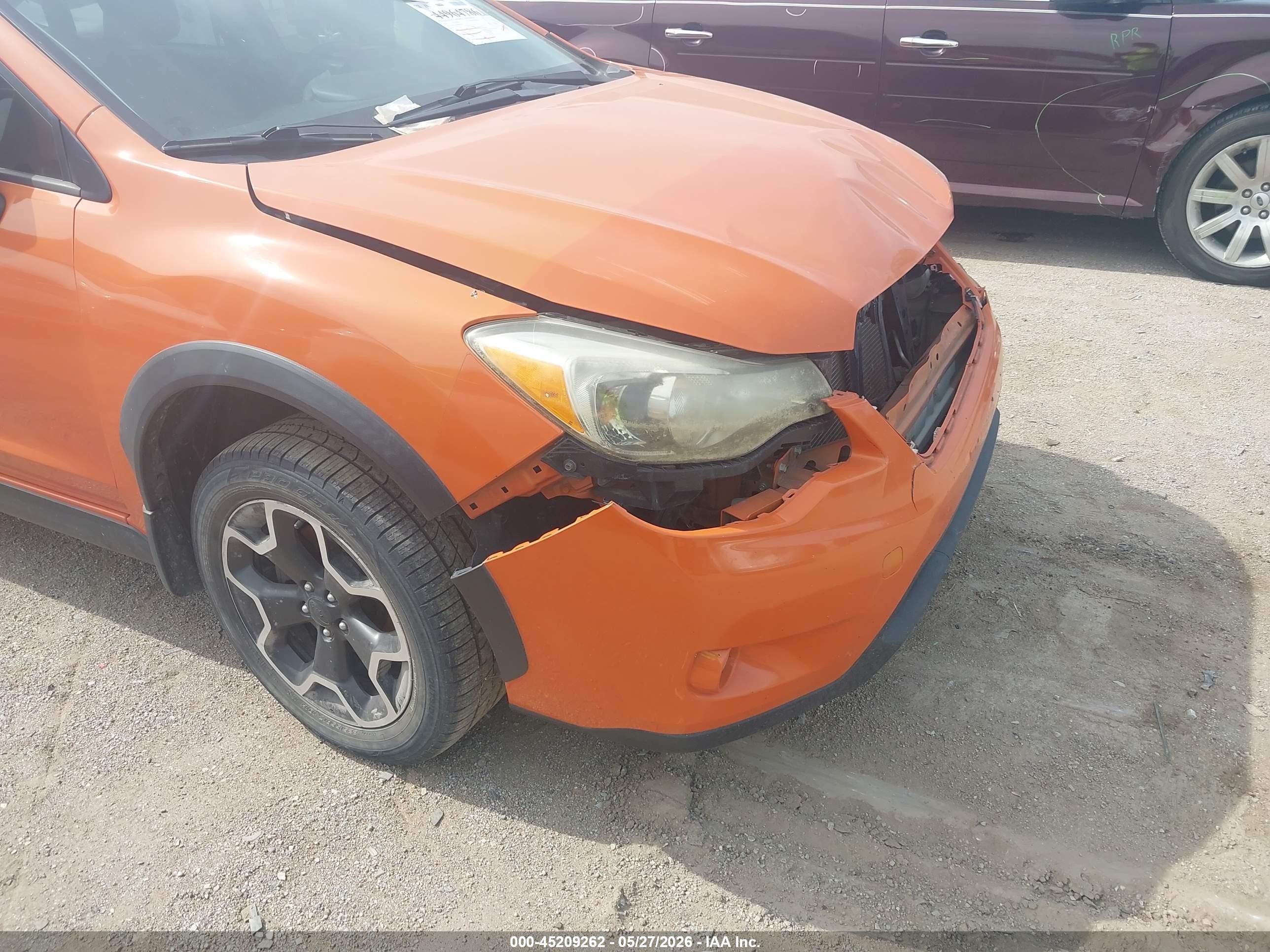 2014 Subaru Xv Crosstrek 2.0i Limited Orange vin: JF2GPAGC8E8281054