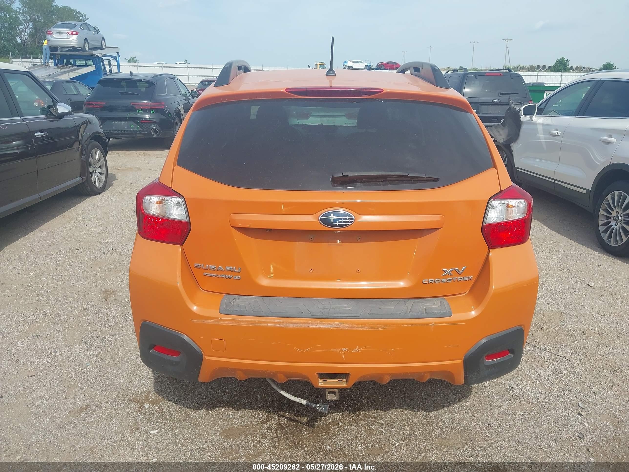 2014 Subaru Xv Crosstrek 2.0i Limited Orange vin: JF2GPAGC8E8281054