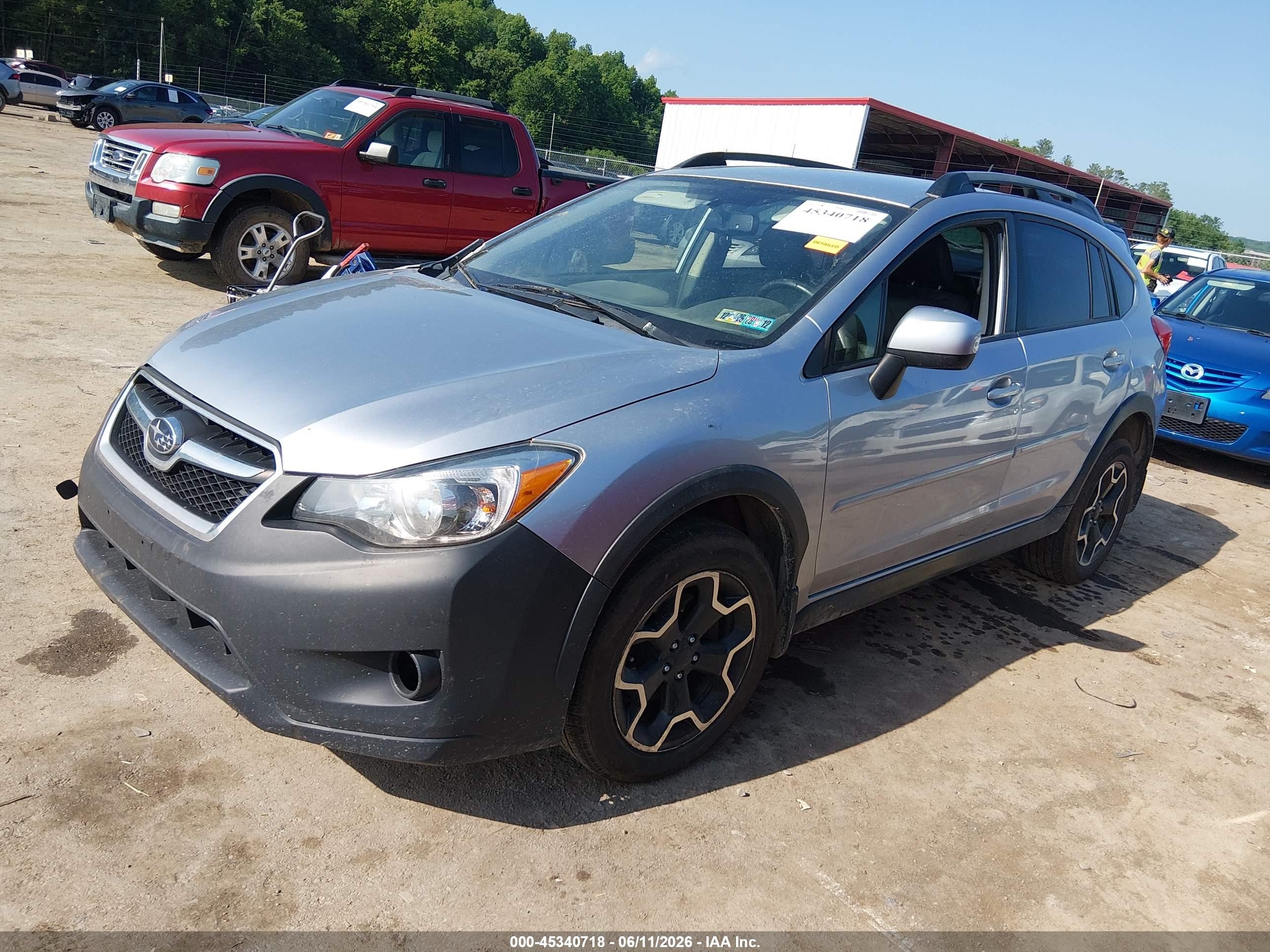 2014 Subaru Xv Crosstrek 2.0i Limited Silver vin: JF2GPAGC8E8287324
