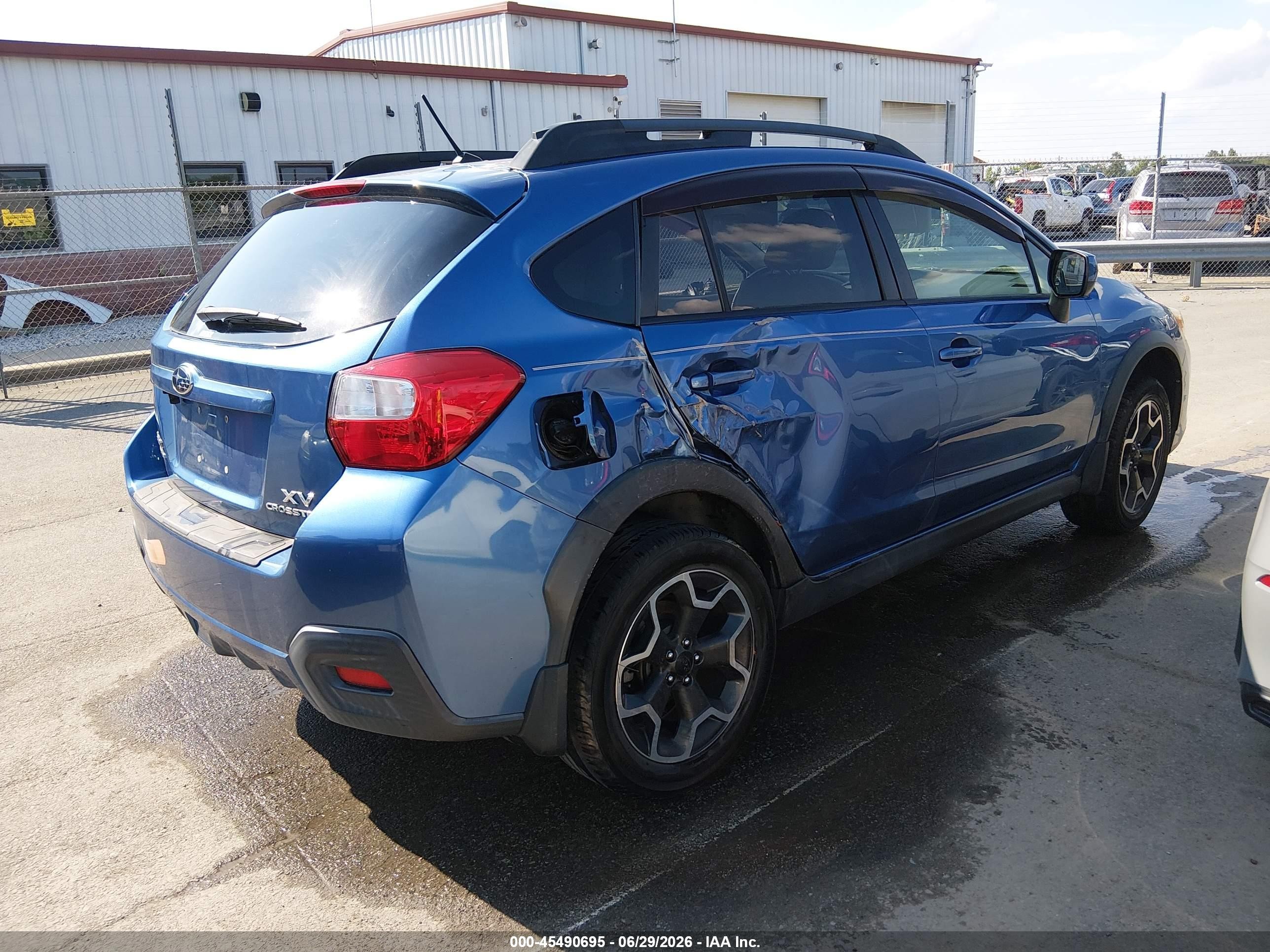 2014 Subaru Xv Crosstrek 2.0i Limited Blue vin: JF2GPAGC8E8320726