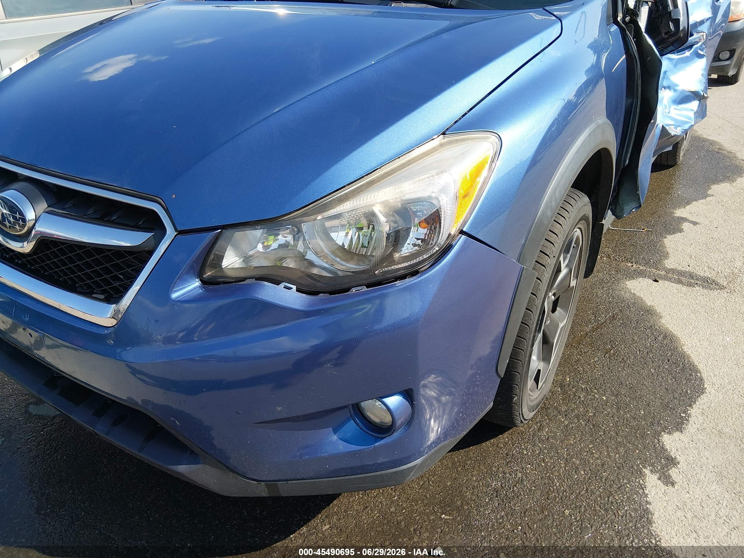 2014 Subaru Xv Crosstrek 2.0i Limited Blue vin: JF2GPAGC8E8320726