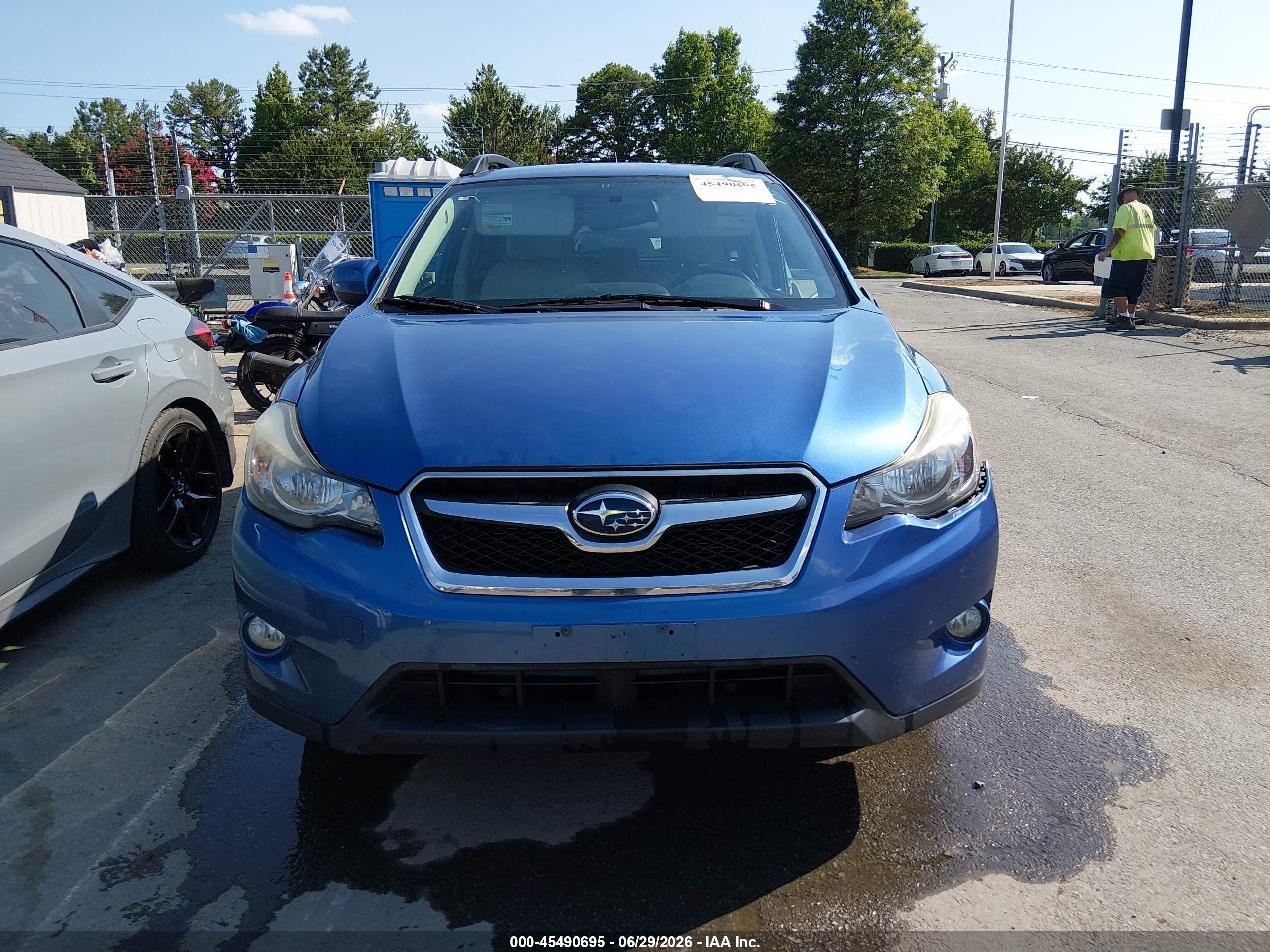 2014 Subaru Xv Crosstrek 2.0i Limited Blue vin: JF2GPAGC8E8320726