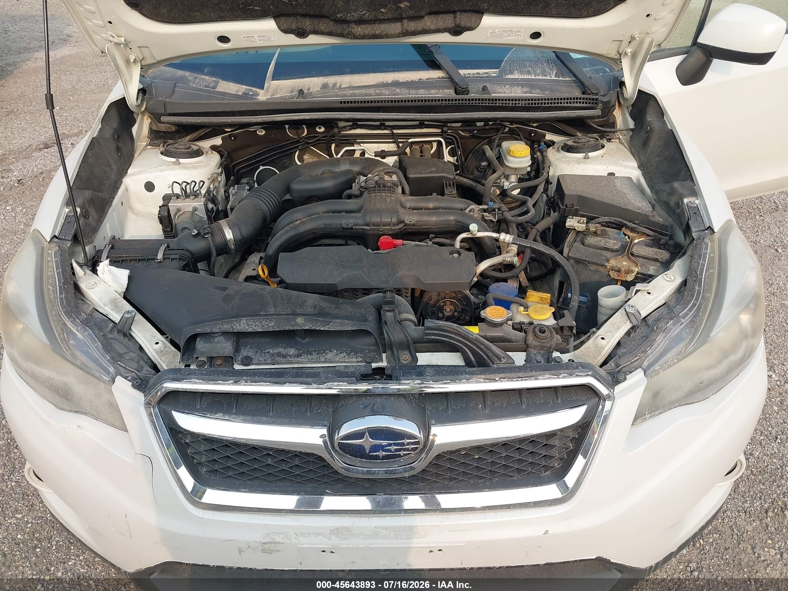 2014 Subaru Xv Crosstrek 2.0i Limited White vin: JF2GPAGC9E8254087