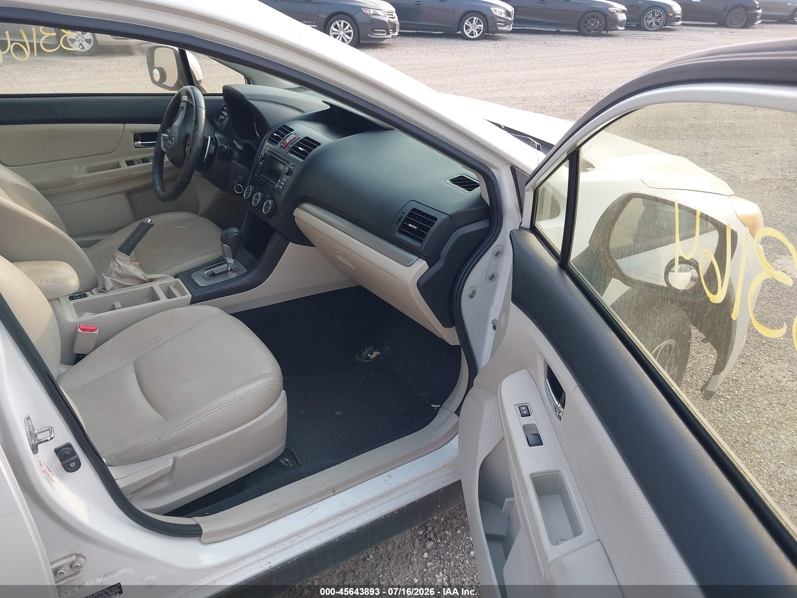 2014 Subaru Xv Crosstrek 2.0i Limited White vin: JF2GPAGC9E8254087
