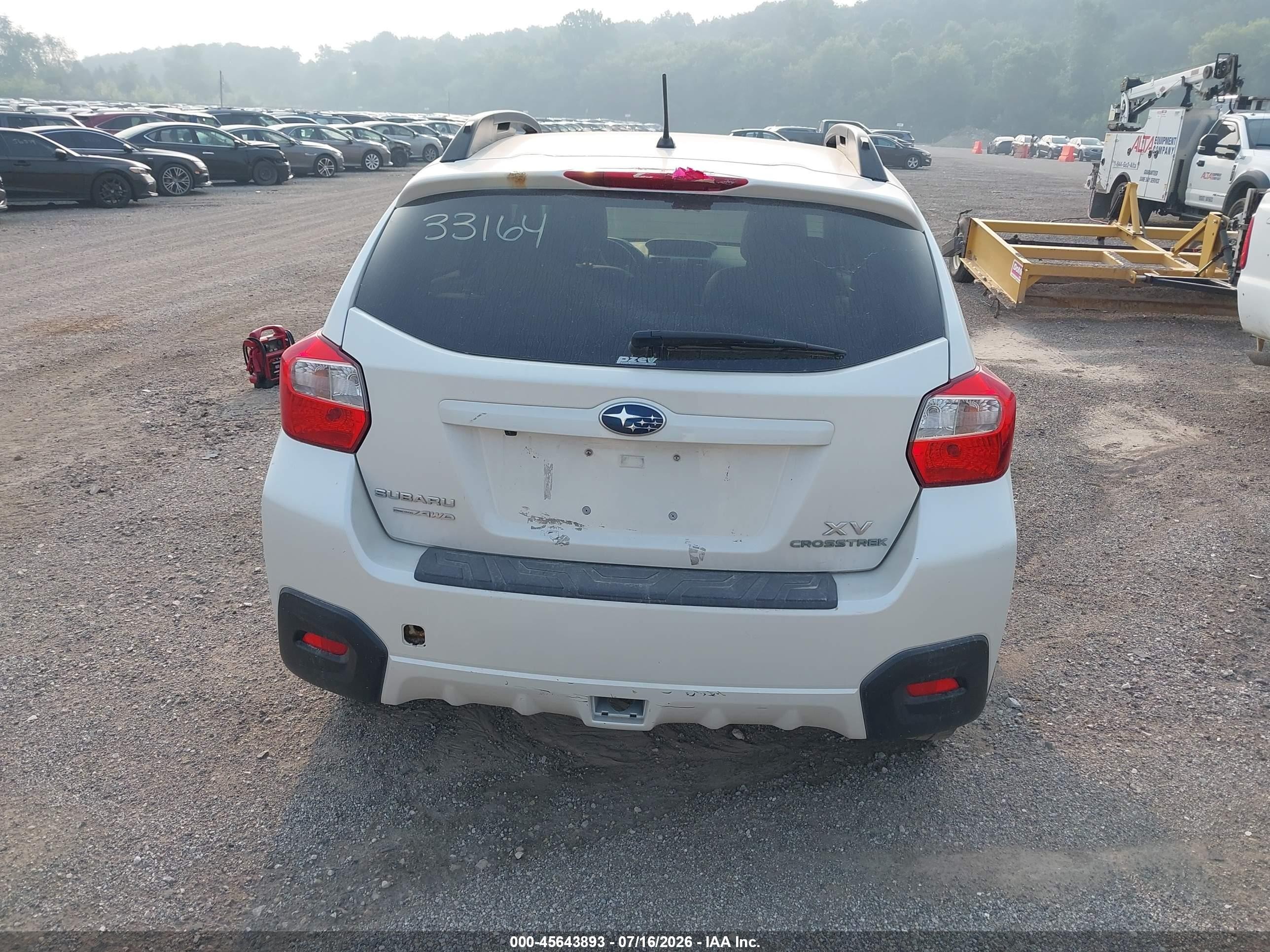 2014 Subaru Xv Crosstrek 2.0i Limited White vin: JF2GPAGC9E8254087