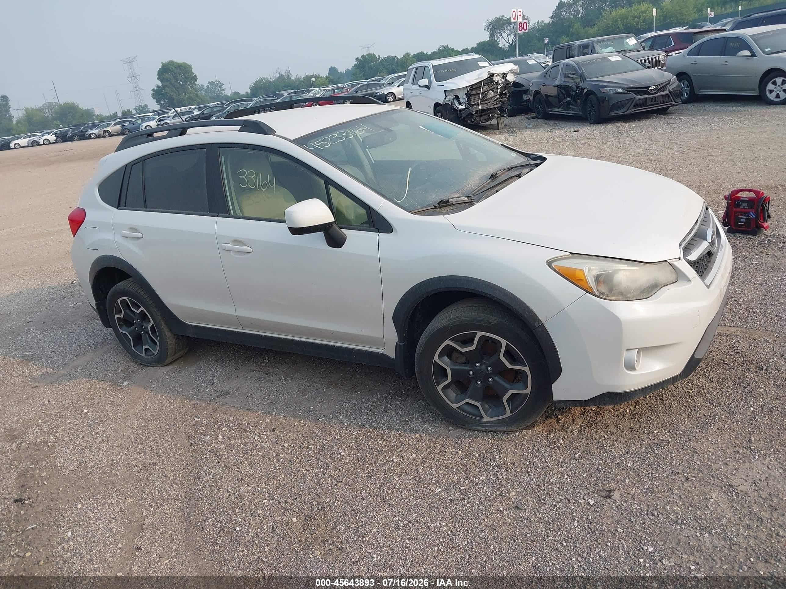 2014 Subaru Xv Crosstrek 2.0i Limited White vin: JF2GPAGC9E8254087