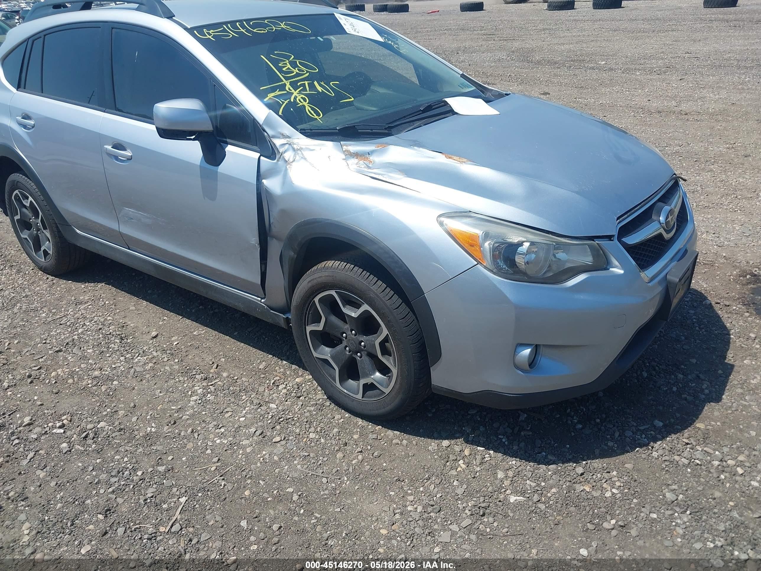 2014 Subaru Xv Crosstrek 2.0i Limited Silver vin: JF2GPAGC9E8280334