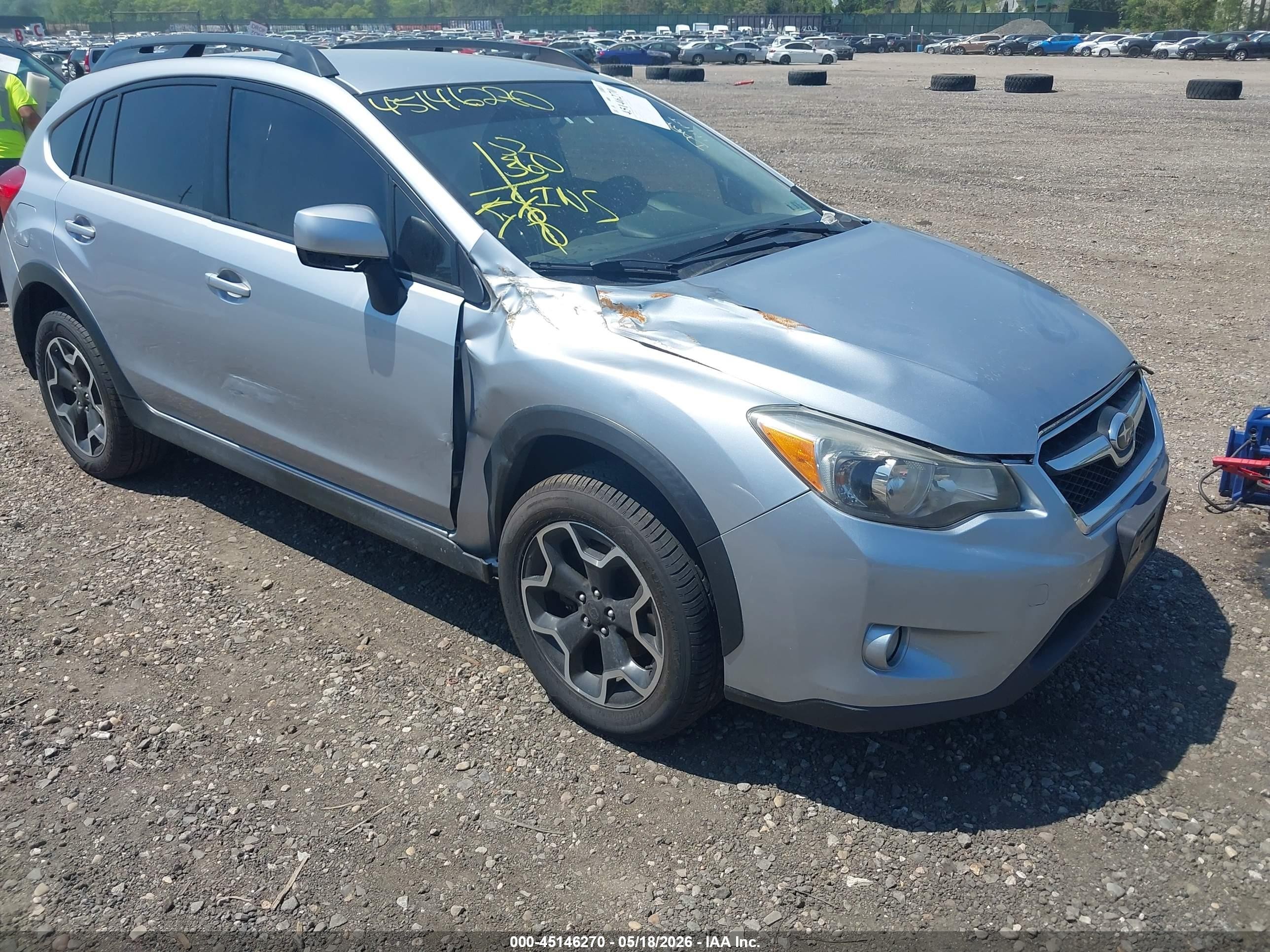 2014 Subaru Xv Crosstrek 2.0i Limited Silver vin: JF2GPAGC9E8280334