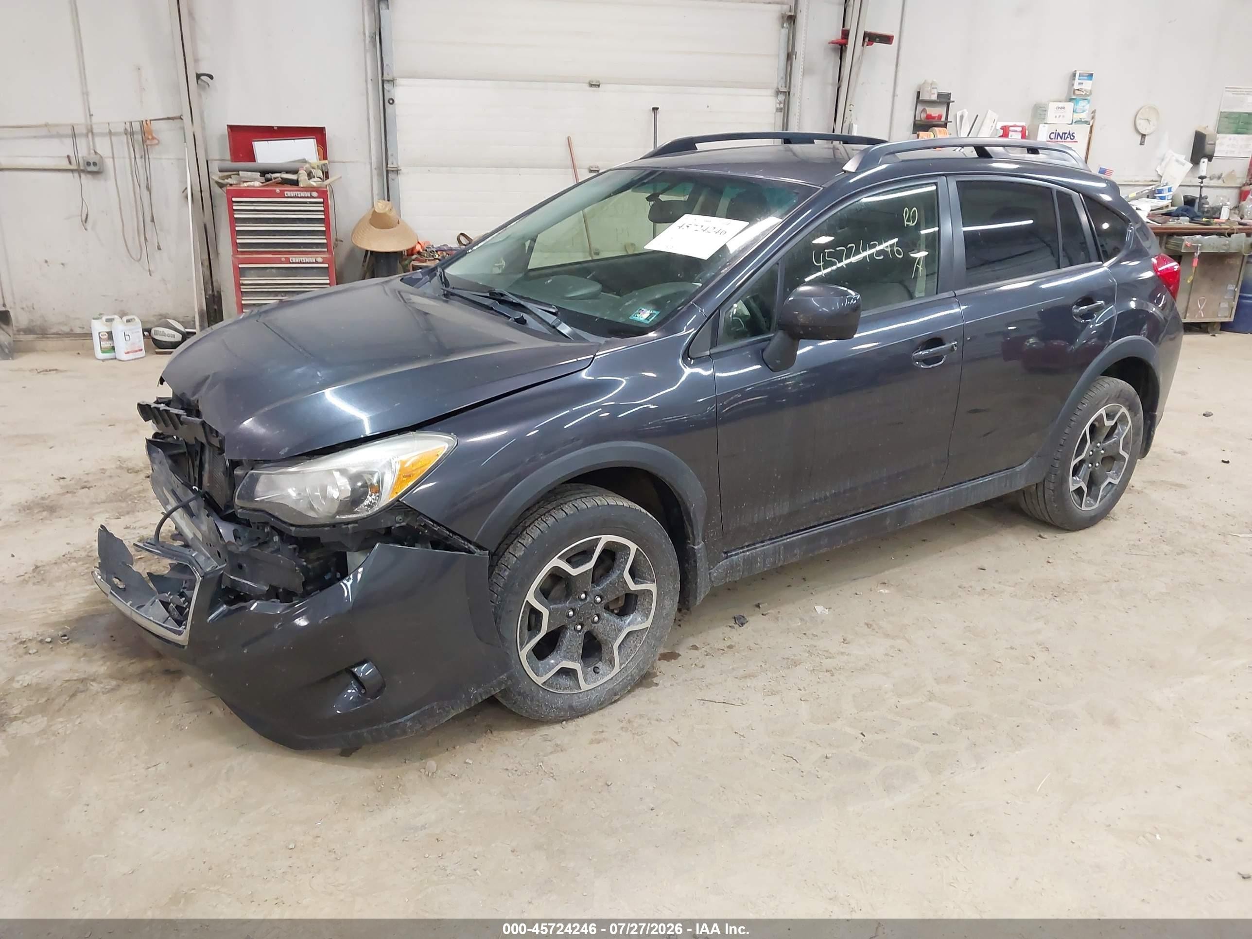 2014 Subaru Xv Crosstrek 2.0i Limited Gray vin: JF2GPAGC9E8286764