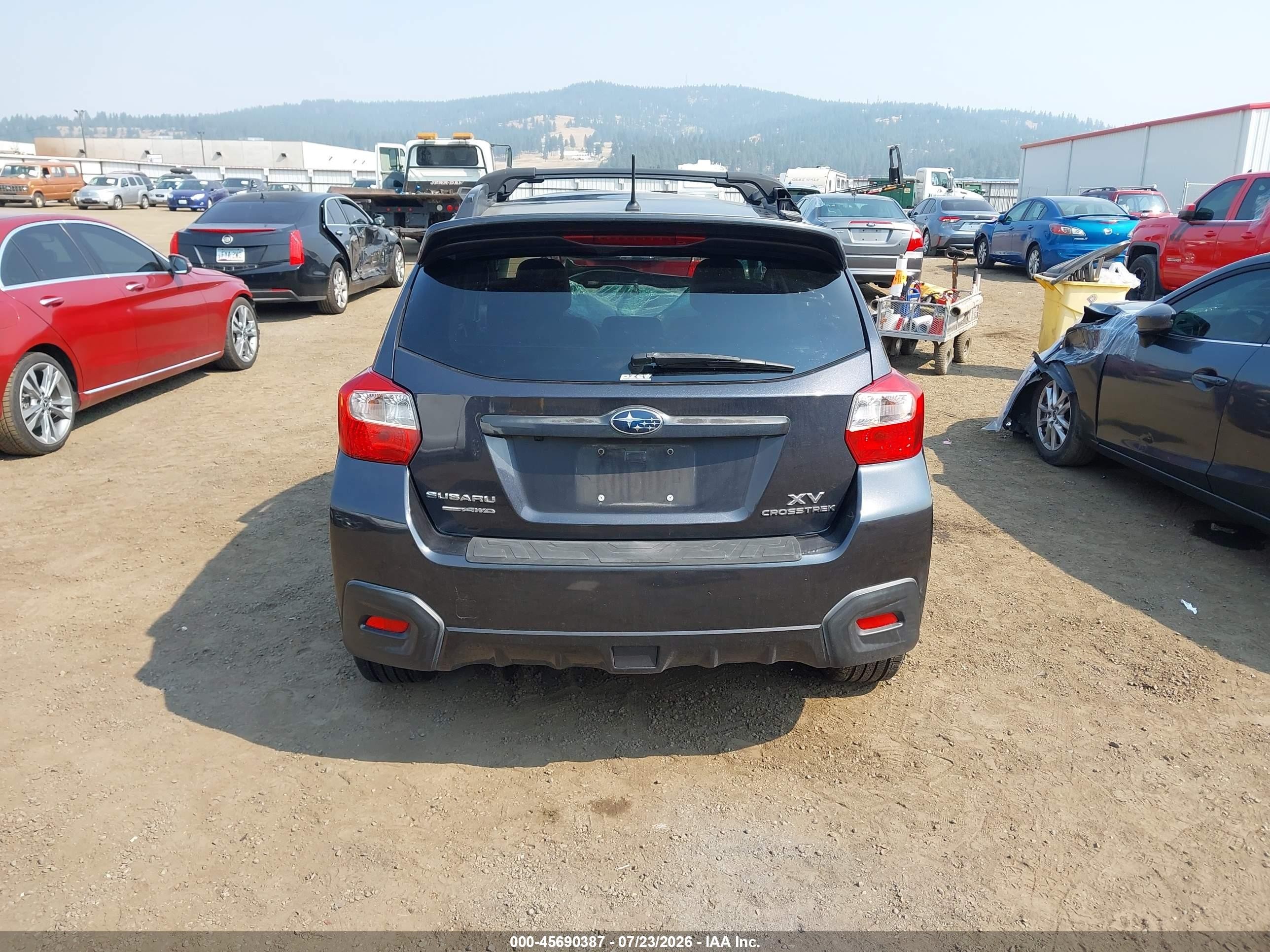 2014 Subaru Xv Crosstrek 2.0i Limited Dark Blue vin: JF2GPAGC9E8325546