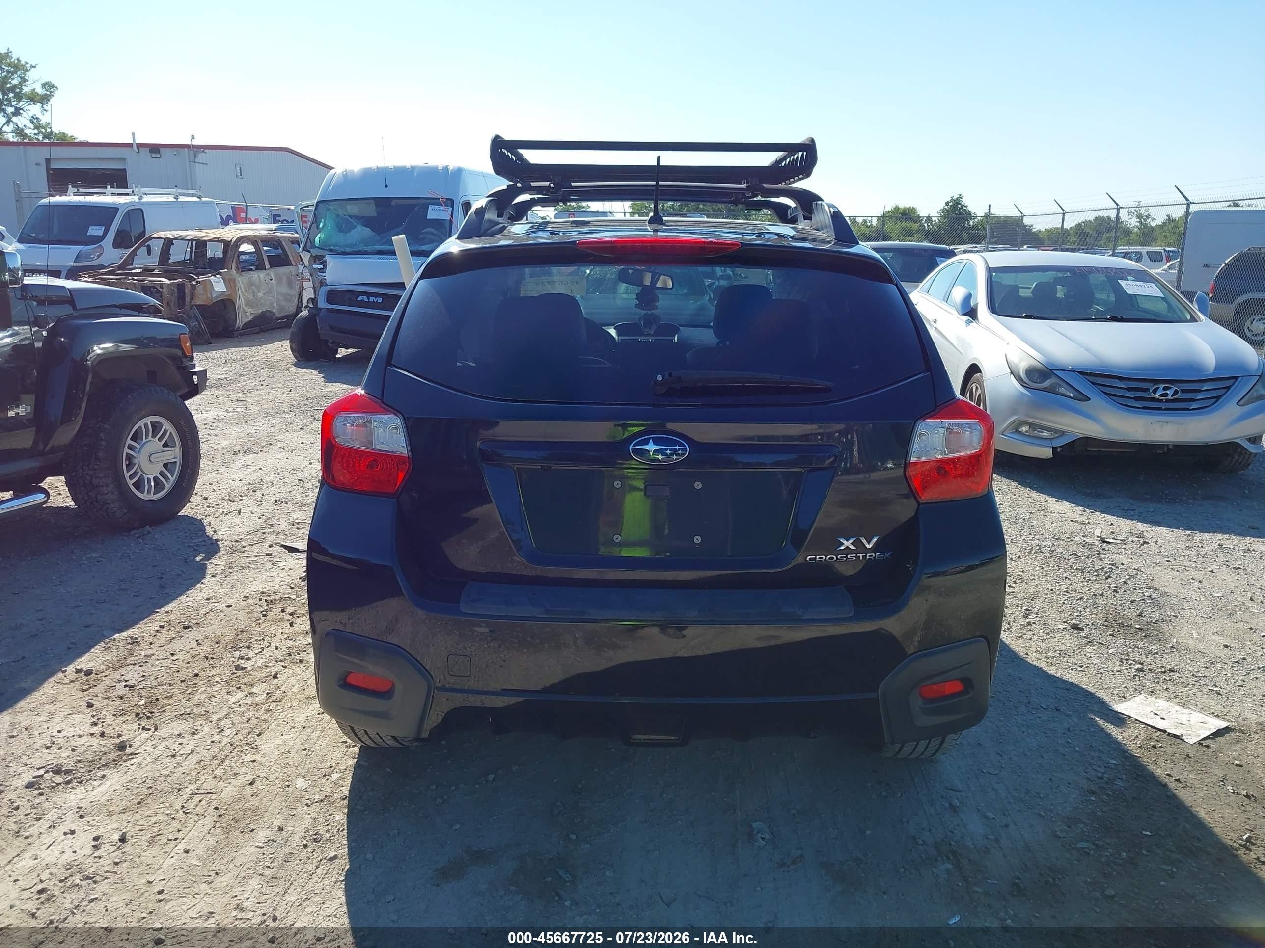 2013 Subaru Xv Crosstrek 2.0i Limited Black vin: JF2GPAGCXDH842899