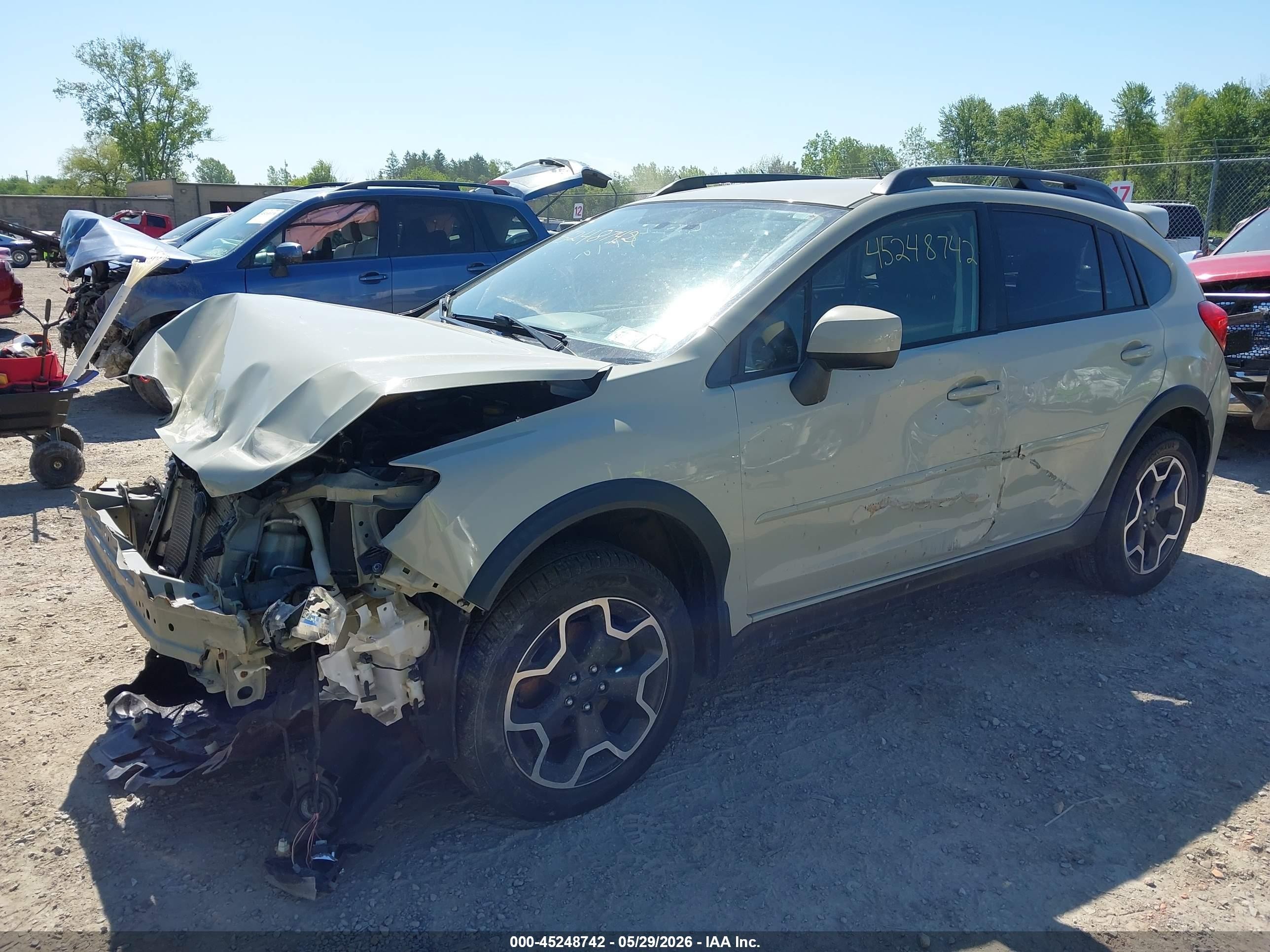 2014 Subaru Xv Crosstrek 2.0i Limited Gray vin: JF2GPAGCXE8211121