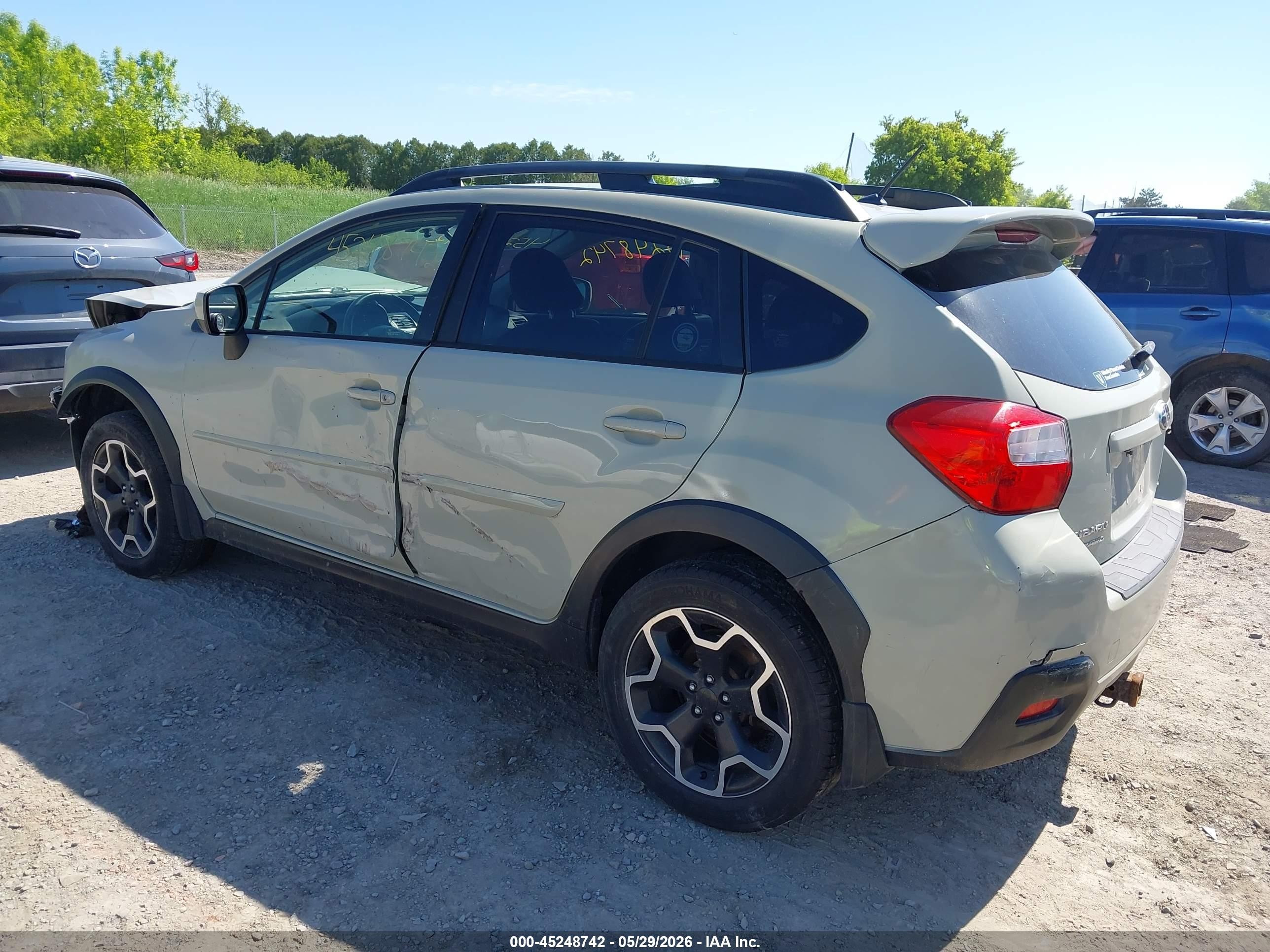 2014 Subaru Xv Crosstrek 2.0i Limited Gray vin: JF2GPAGCXE8211121