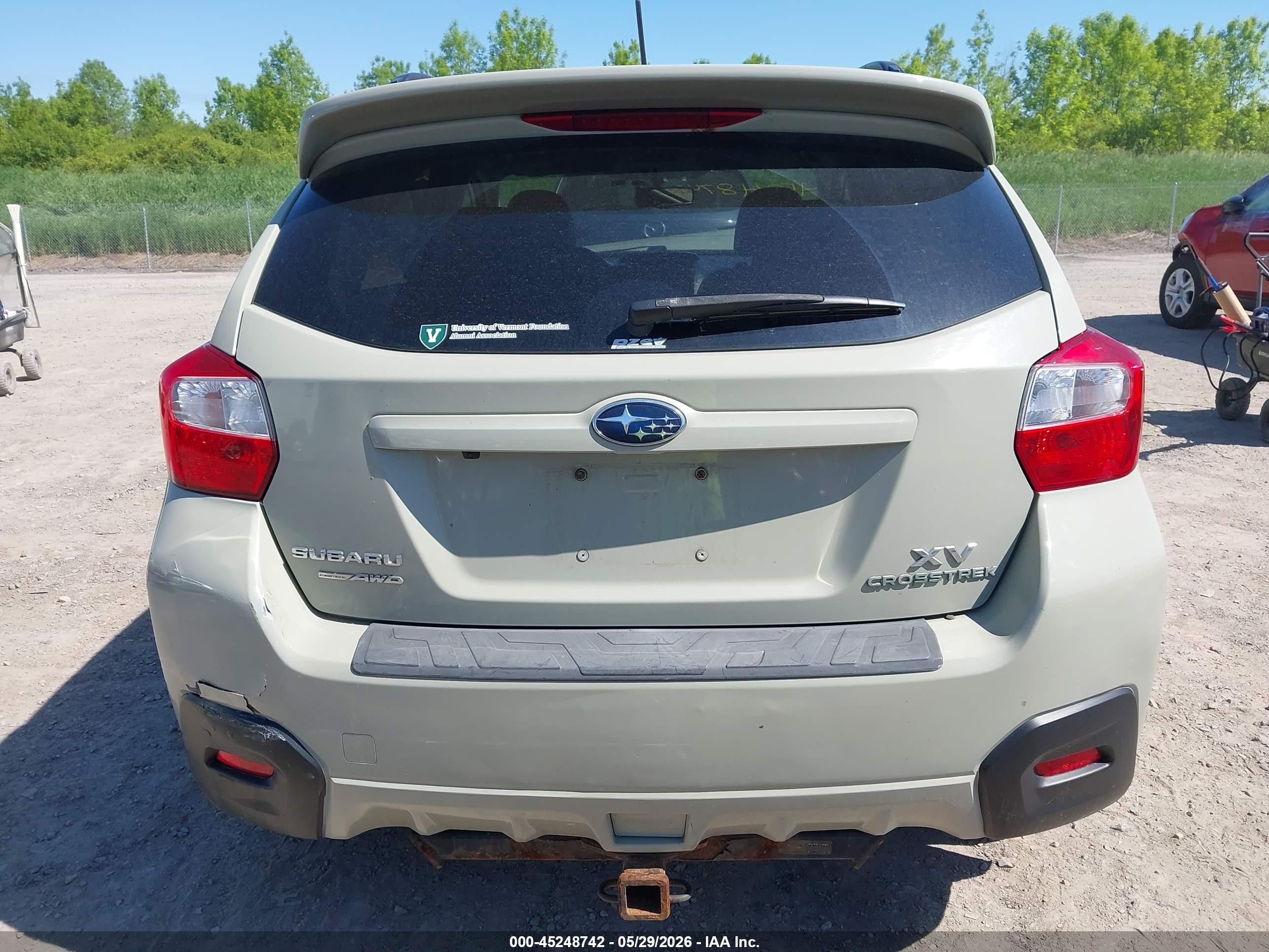 2014 Subaru Xv Crosstrek 2.0i Limited Gray vin: JF2GPAGCXE8211121