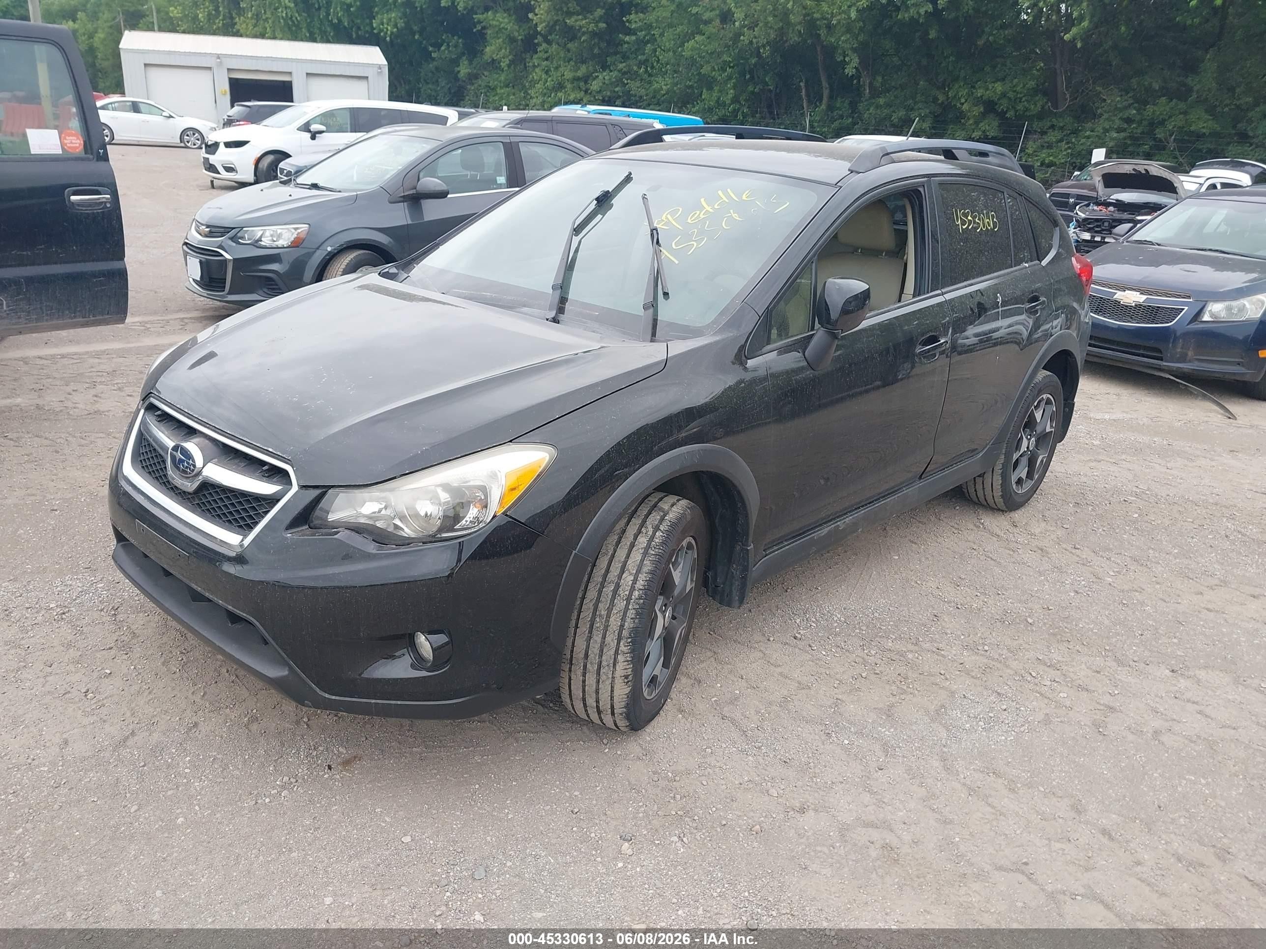2014 Subaru Xv Crosstrek 2.0i Limited Black vin: JF2GPAGCXE8318699
