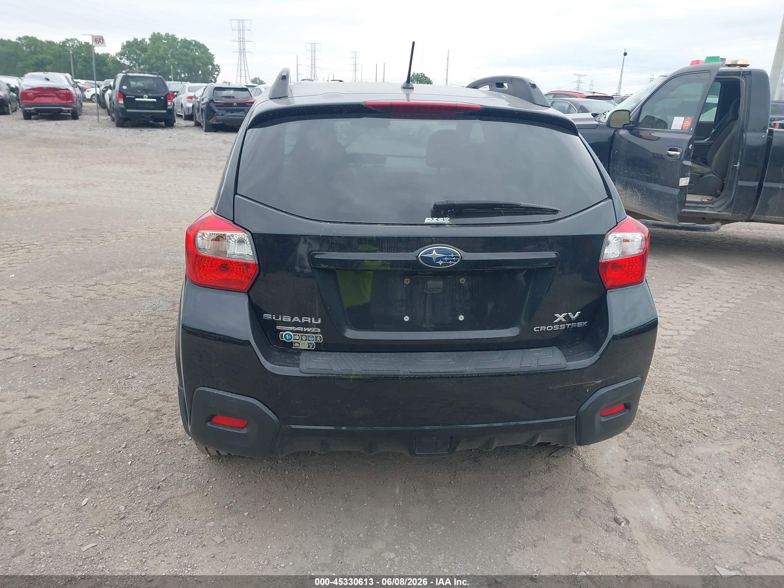 2014 Subaru Xv Crosstrek 2.0i Limited Black vin: JF2GPAGCXE8318699