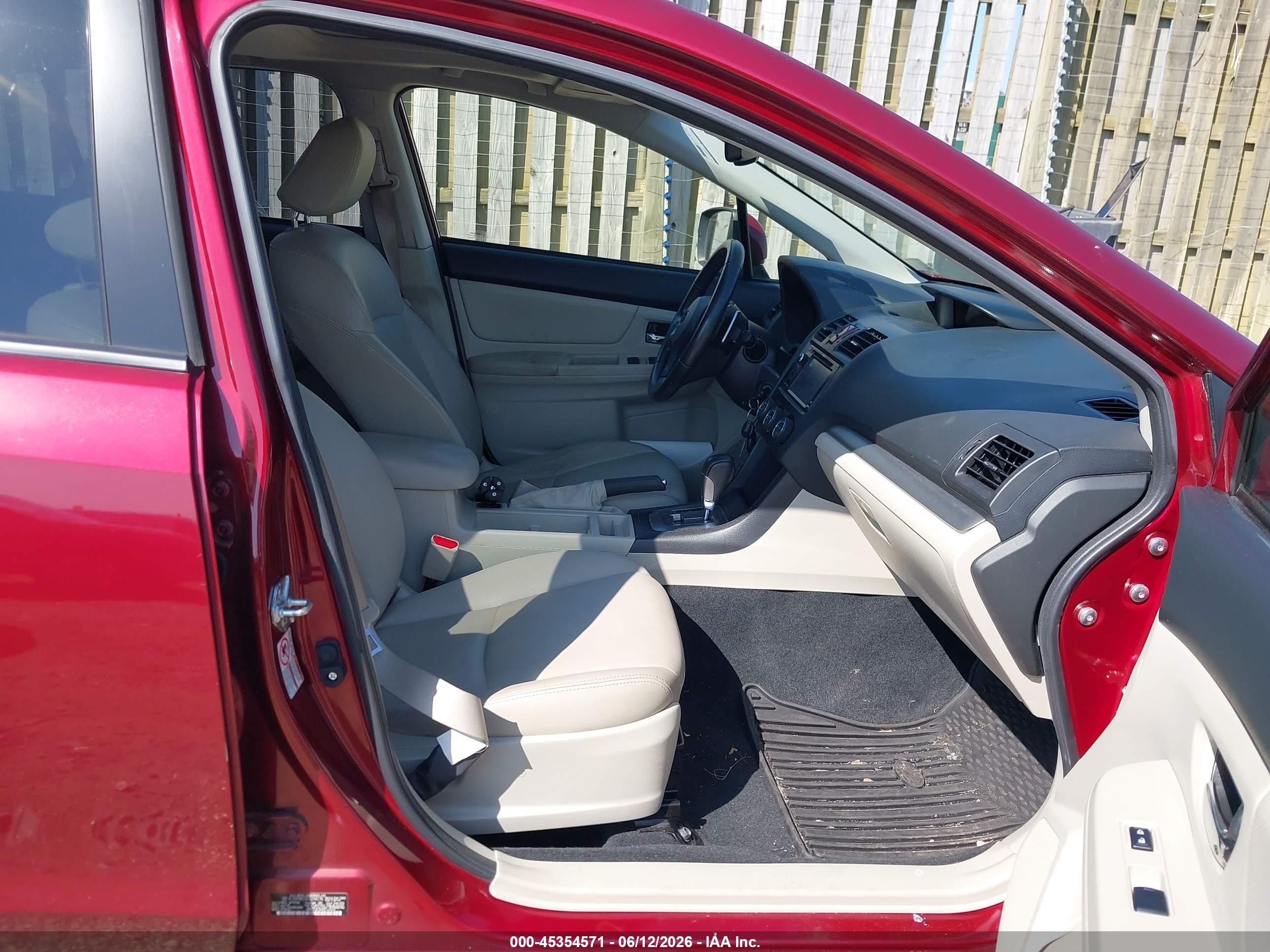 2014 Subaru Xv Crosstrek 2.0i Limited Burgundy vin: JF2GPAKC0E8214276