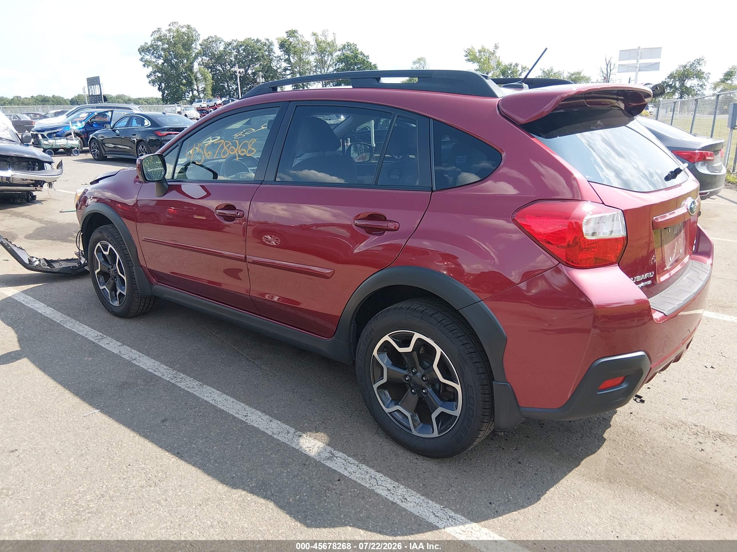 2014 Subaru Xv Crosstrek 2.0i Limited Красный vin: JF2GPAKC0E8284800
