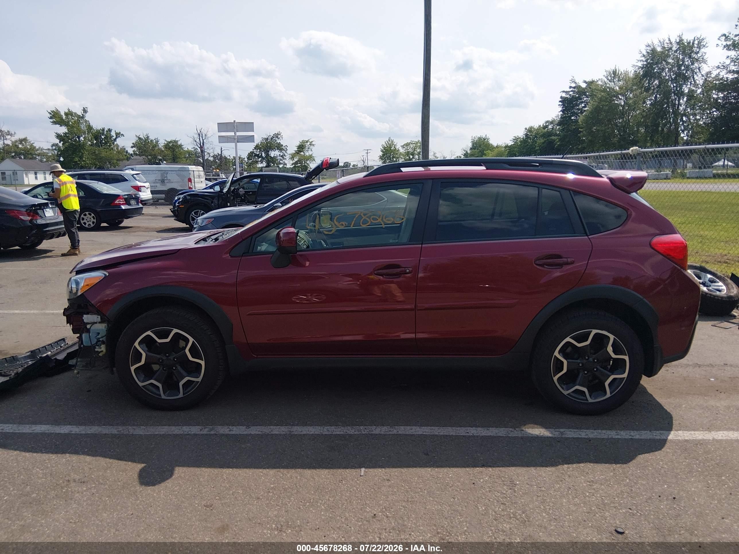 2014 Subaru Xv Crosstrek 2.0i Limited Красный vin: JF2GPAKC0E8284800