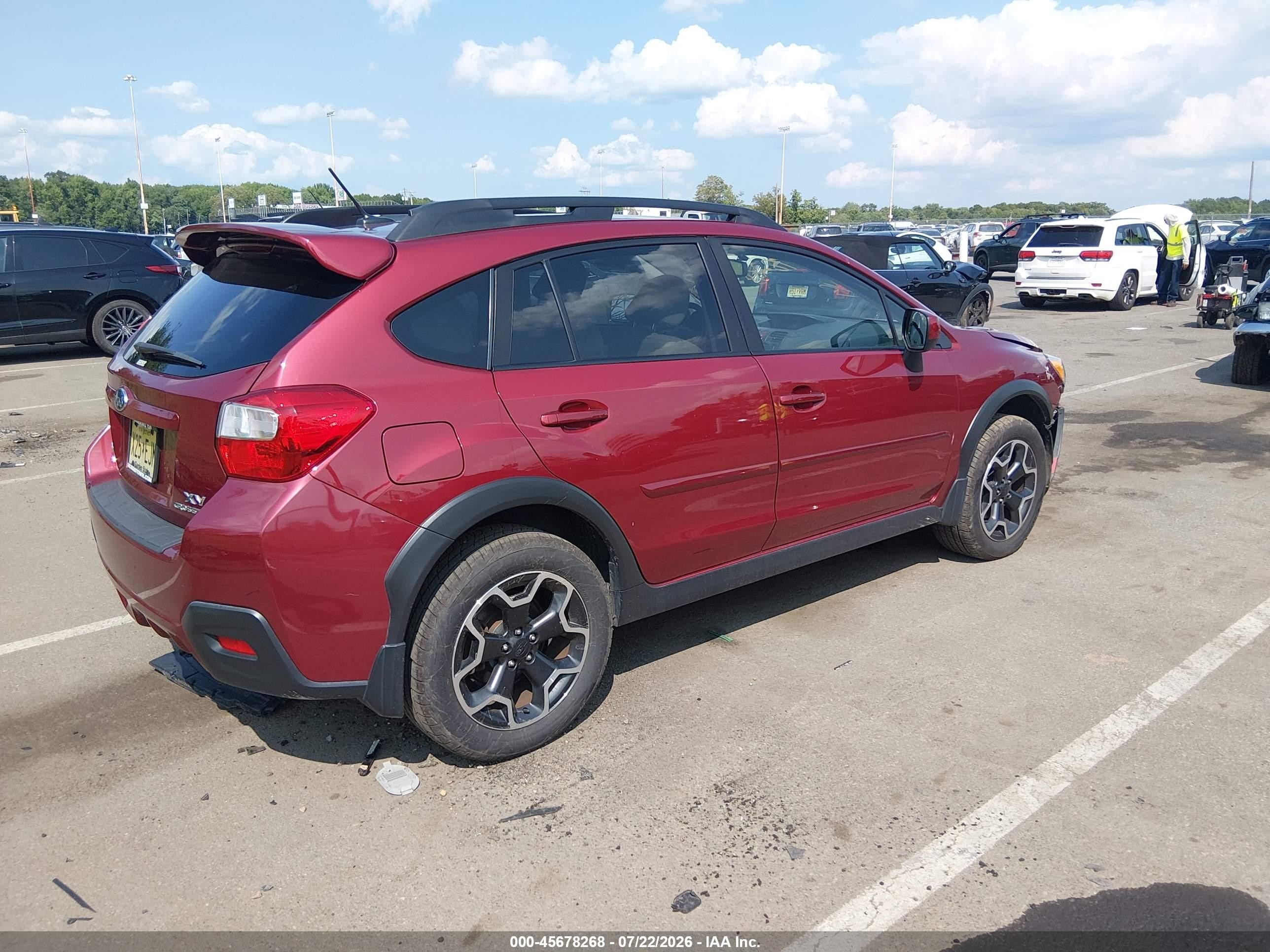 2014 Subaru Xv Crosstrek 2.0i Limited Красный vin: JF2GPAKC0E8284800