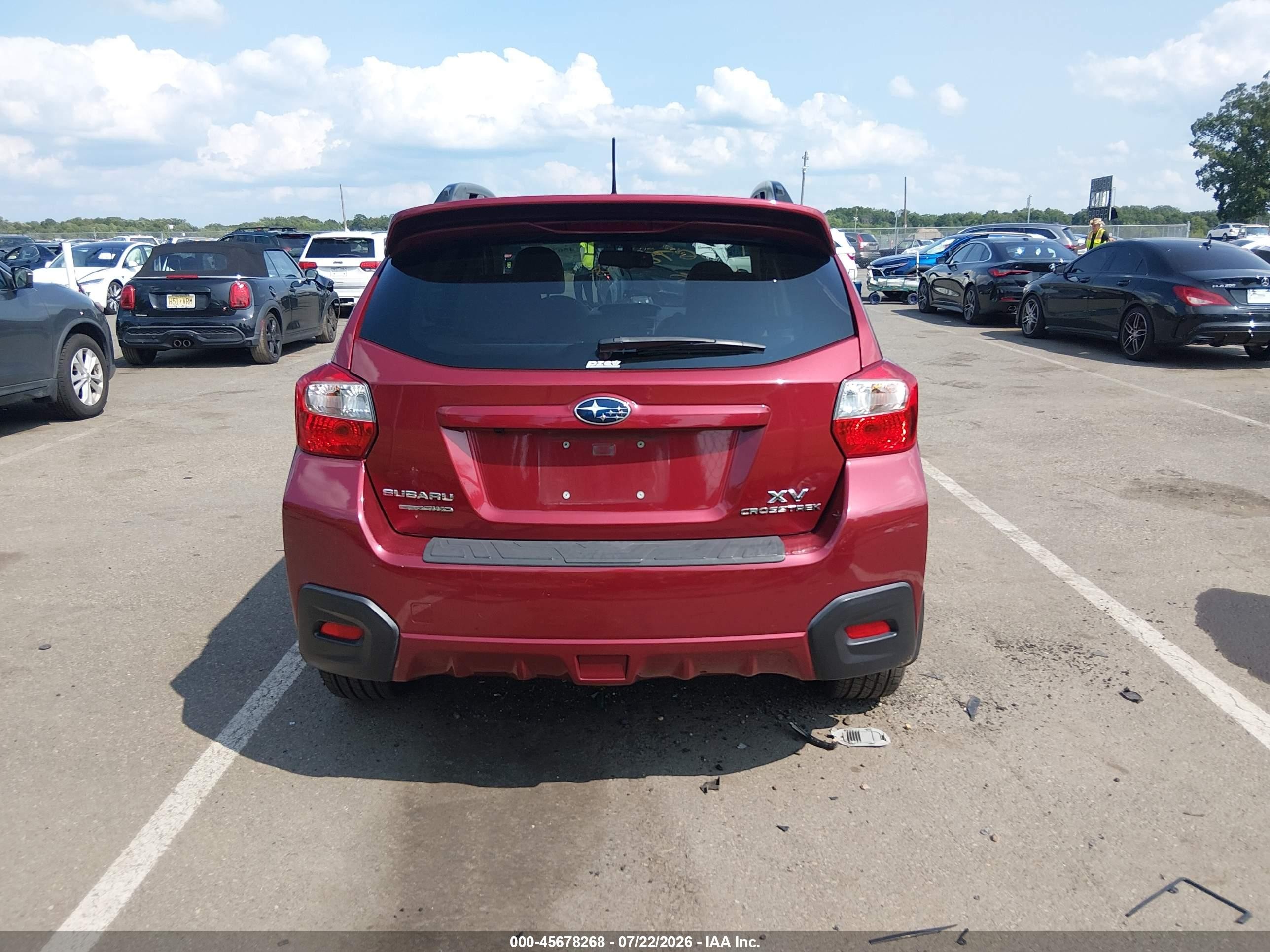 2014 Subaru Xv Crosstrek 2.0i Limited Красный vin: JF2GPAKC0E8284800