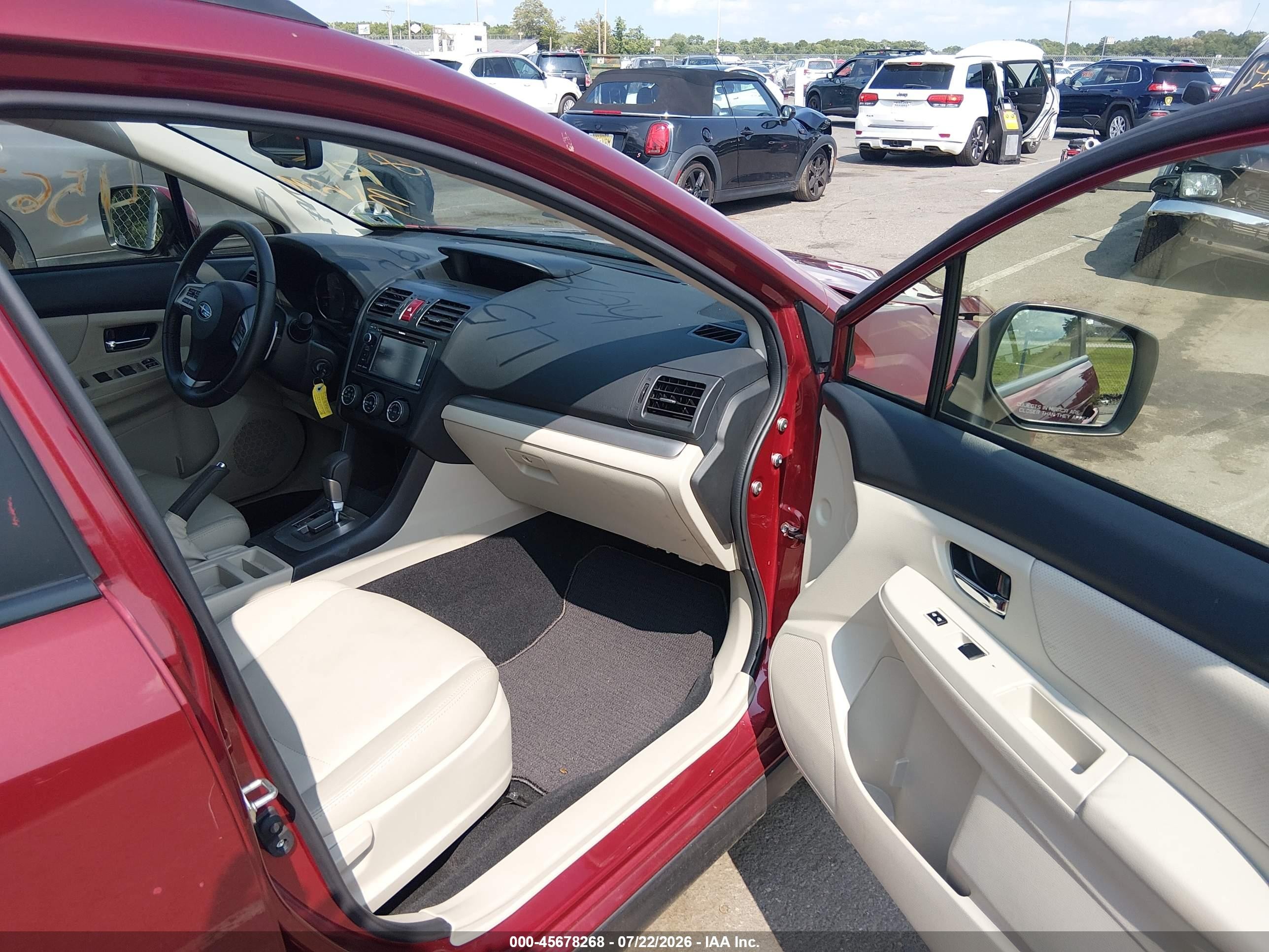 2014 Subaru Xv Crosstrek 2.0i Limited Красный vin: JF2GPAKC0E8284800