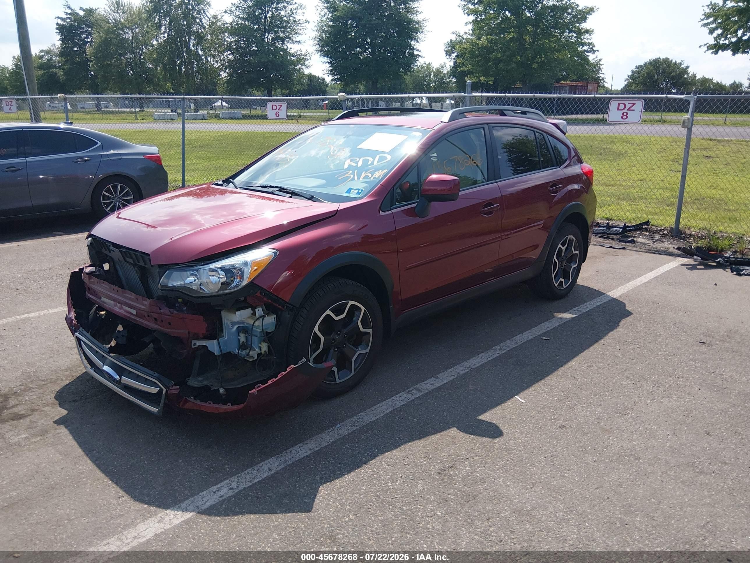 2014 Subaru Xv Crosstrek 2.0i Limited Красный vin: JF2GPAKC0E8284800